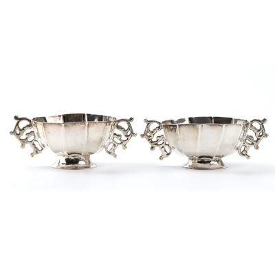 Coppia di Saliere in Argento