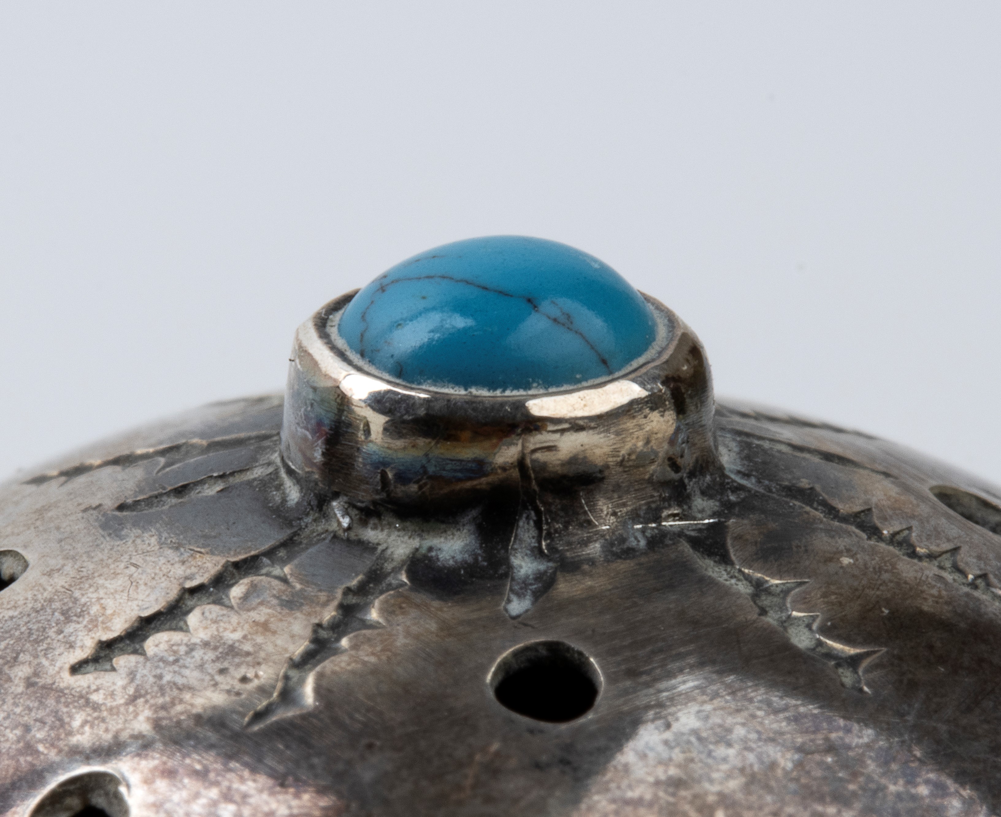 Coppia di saliere russe in argento