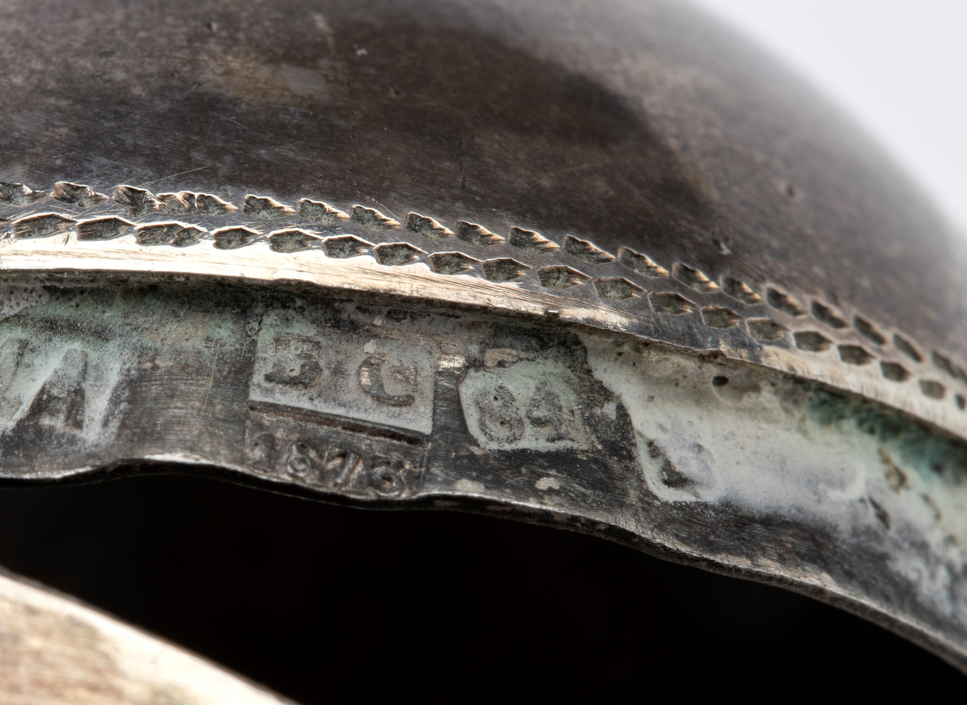 Coppia di saliere russe in argento