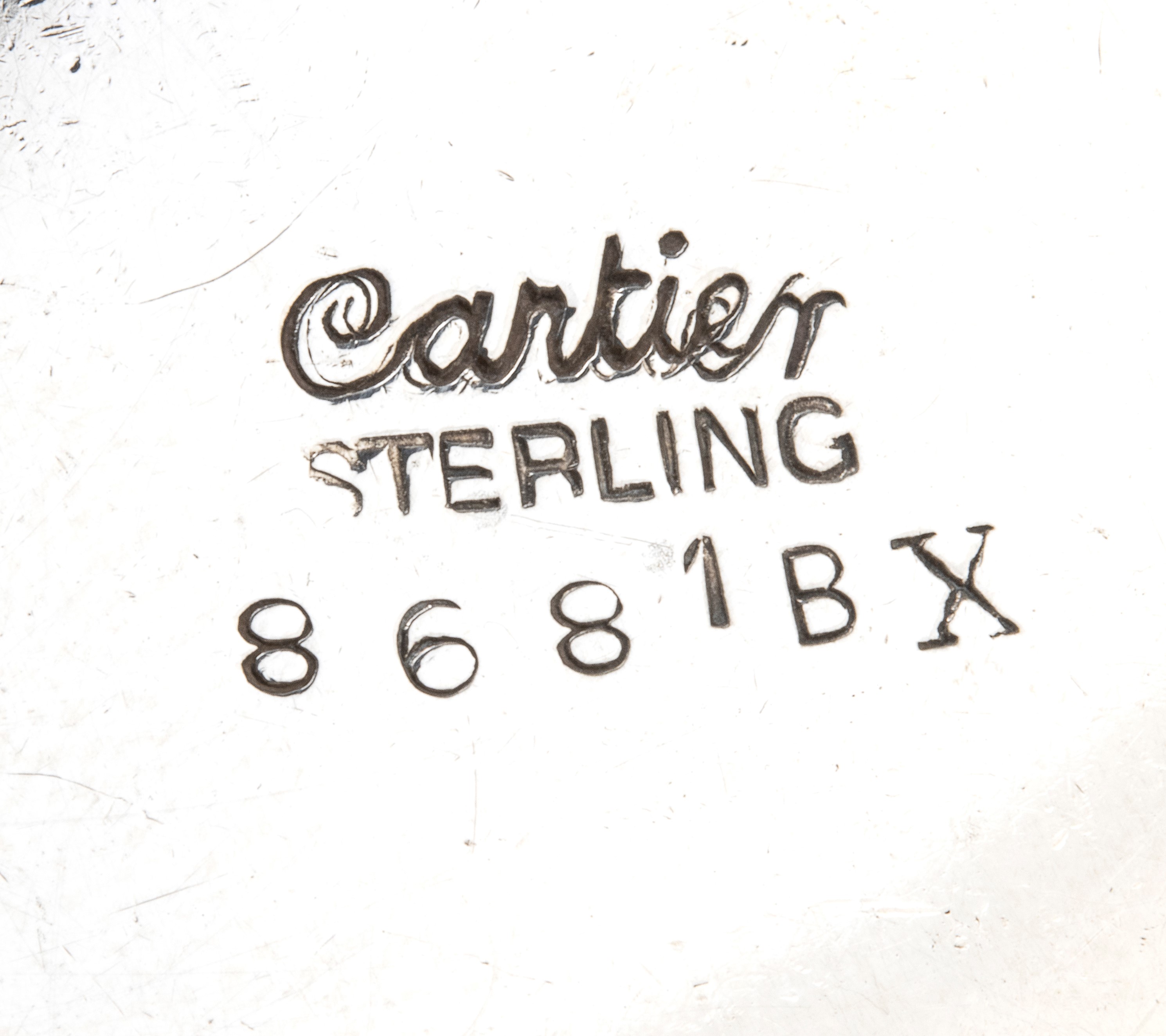Cartier - Coppia di Saliere in Argento e Vetro