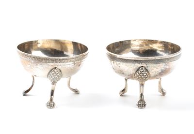 Coppia di Saliere Italiane in Argento