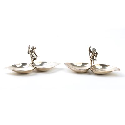 Coppia di Saliere in Argento