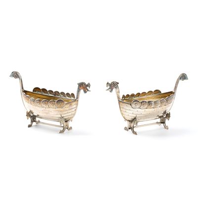 Coppia di Saliere in Argento