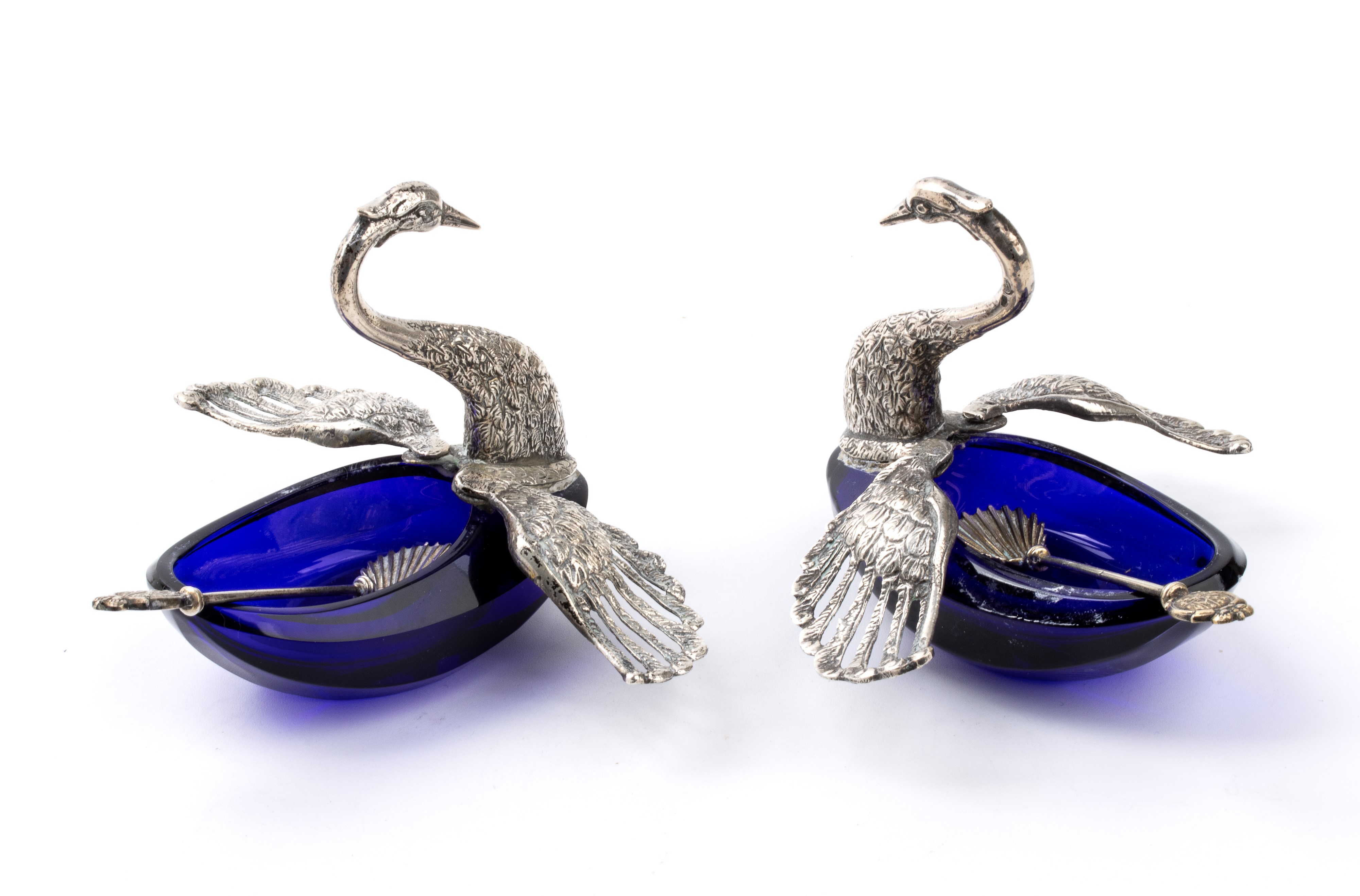 Coppia di Saliere Italiane in Argento