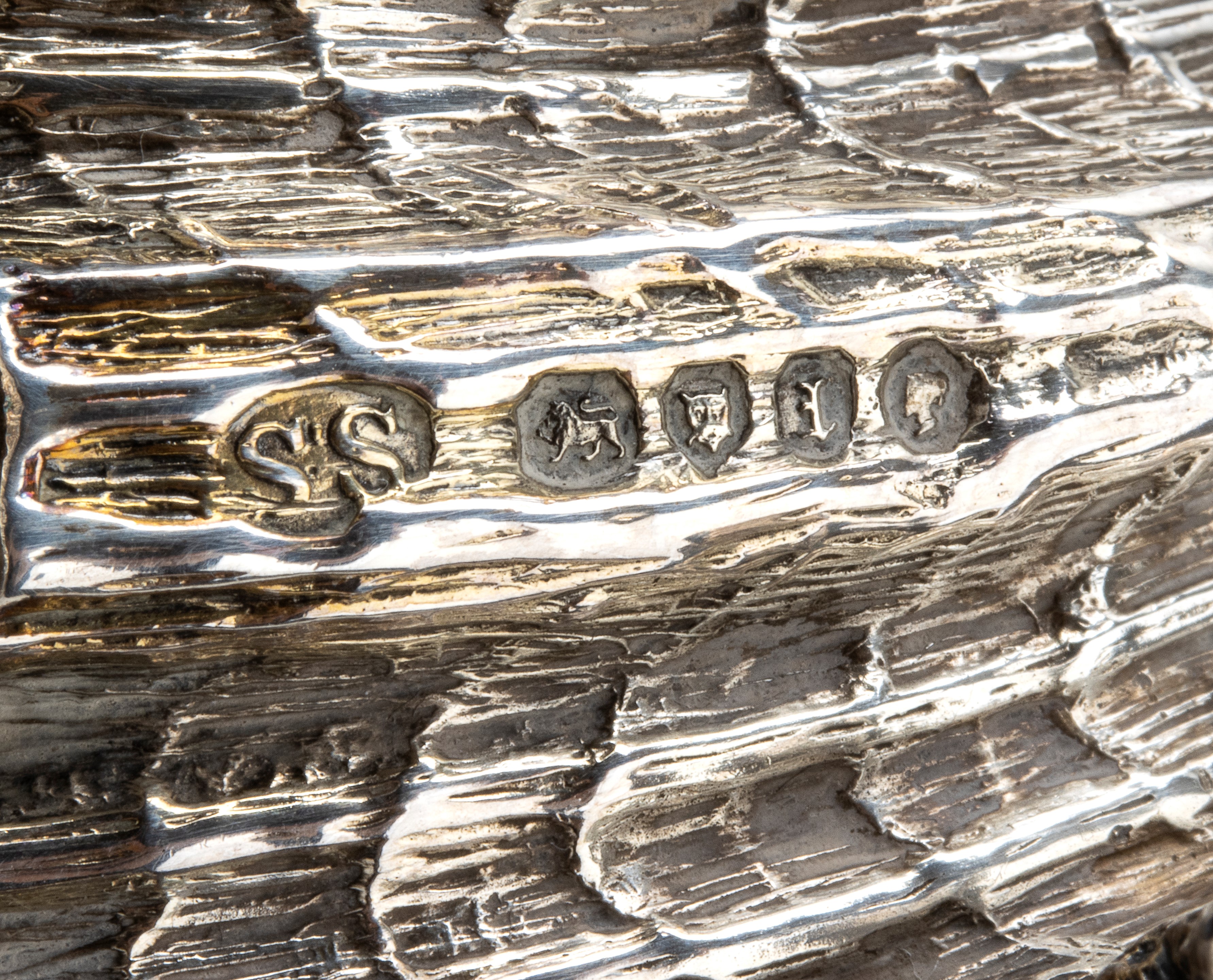 S. Smith & Son - Coppia di Saliere Vittoriane Inglesi in Argento