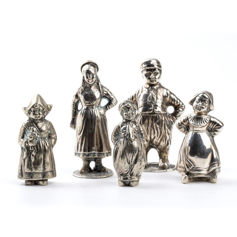 Cinque Saliere Tedesche in Argento