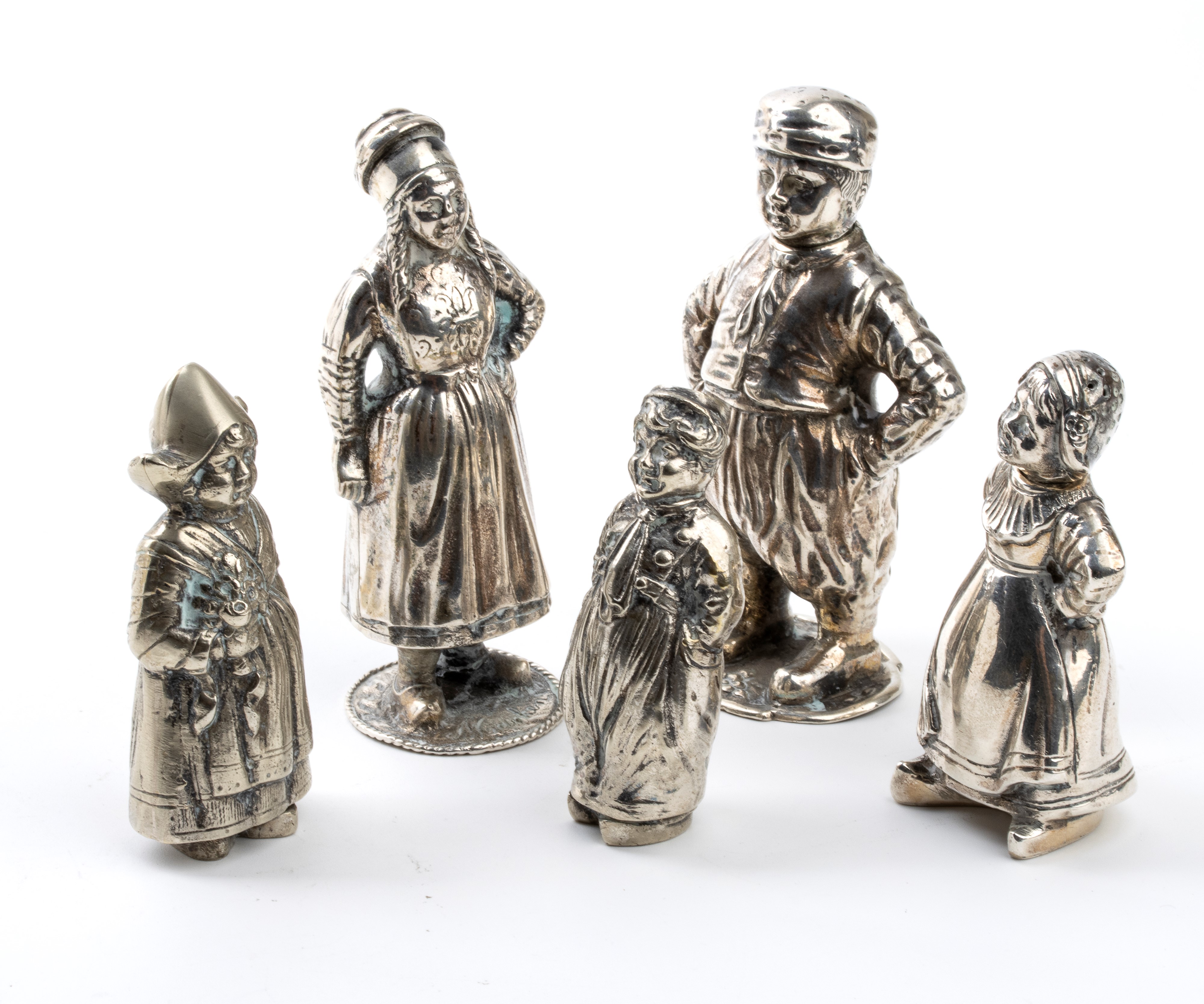 Cinque Saliere Tedesche in Argento
