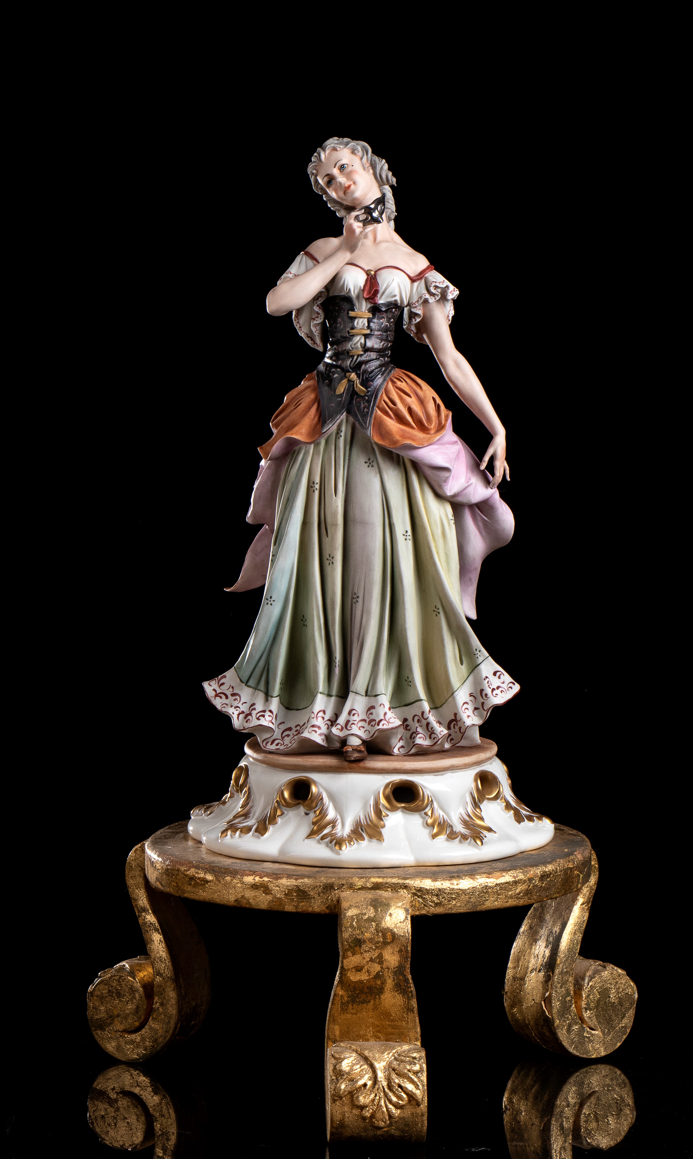 Tosca - Coppia di Figure Italiane in Porcellana