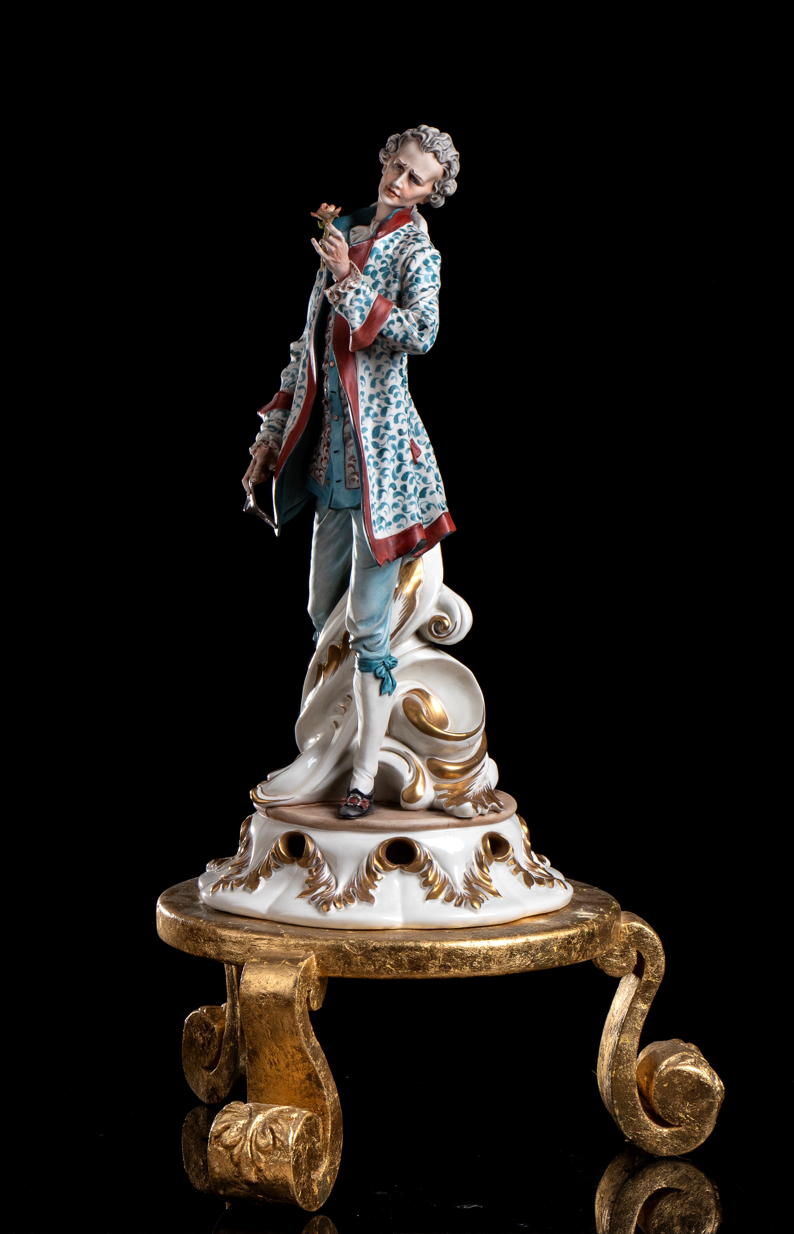 Tosca - Coppia di Figure Italiane in Porcellana