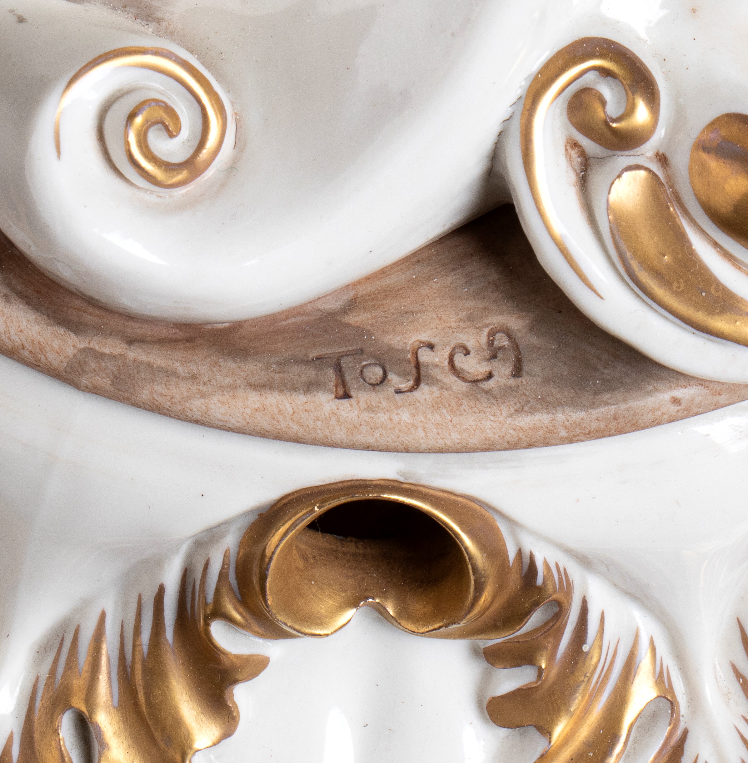 Tosca - Coppia di Figure Italiane in Porcellana