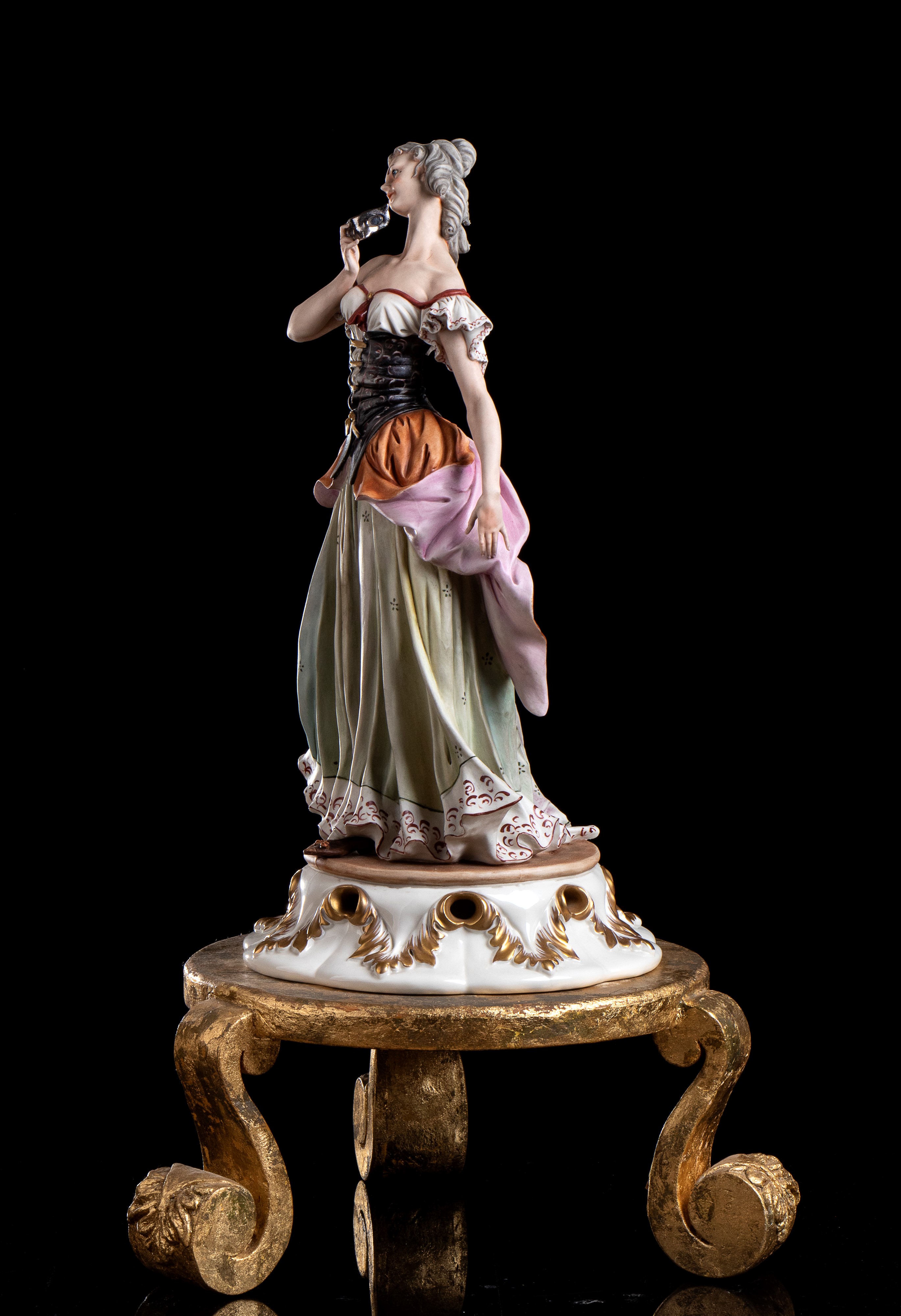 Tosca - Coppia di Figure Italiane in Porcellana