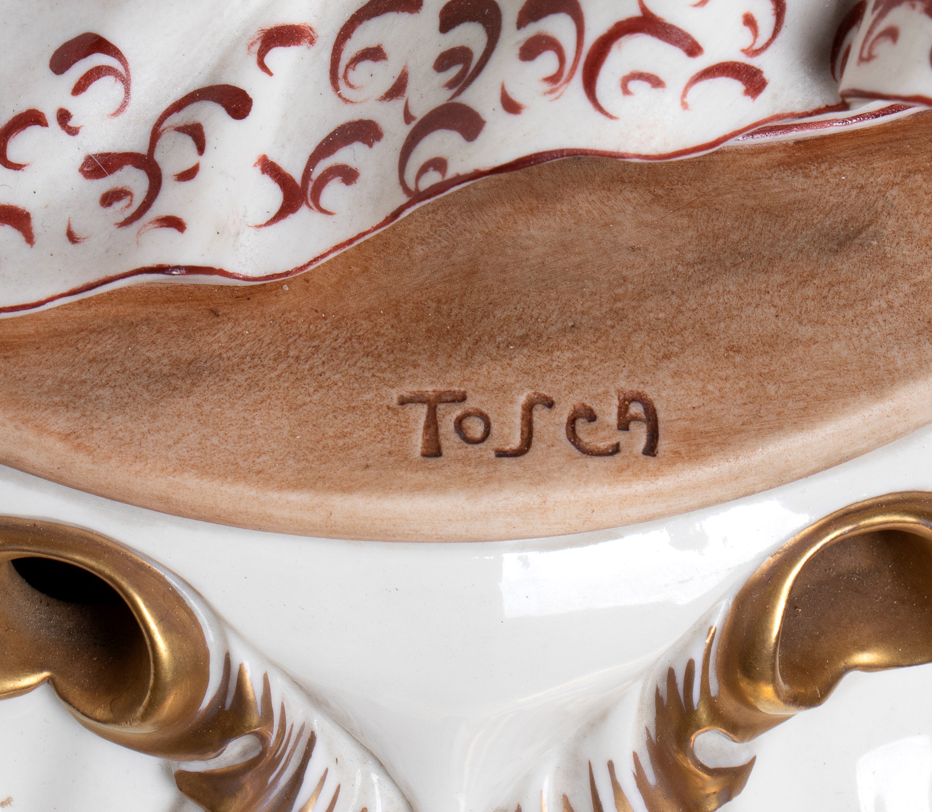 Tosca - Coppia di Figure Italiane in Porcellana