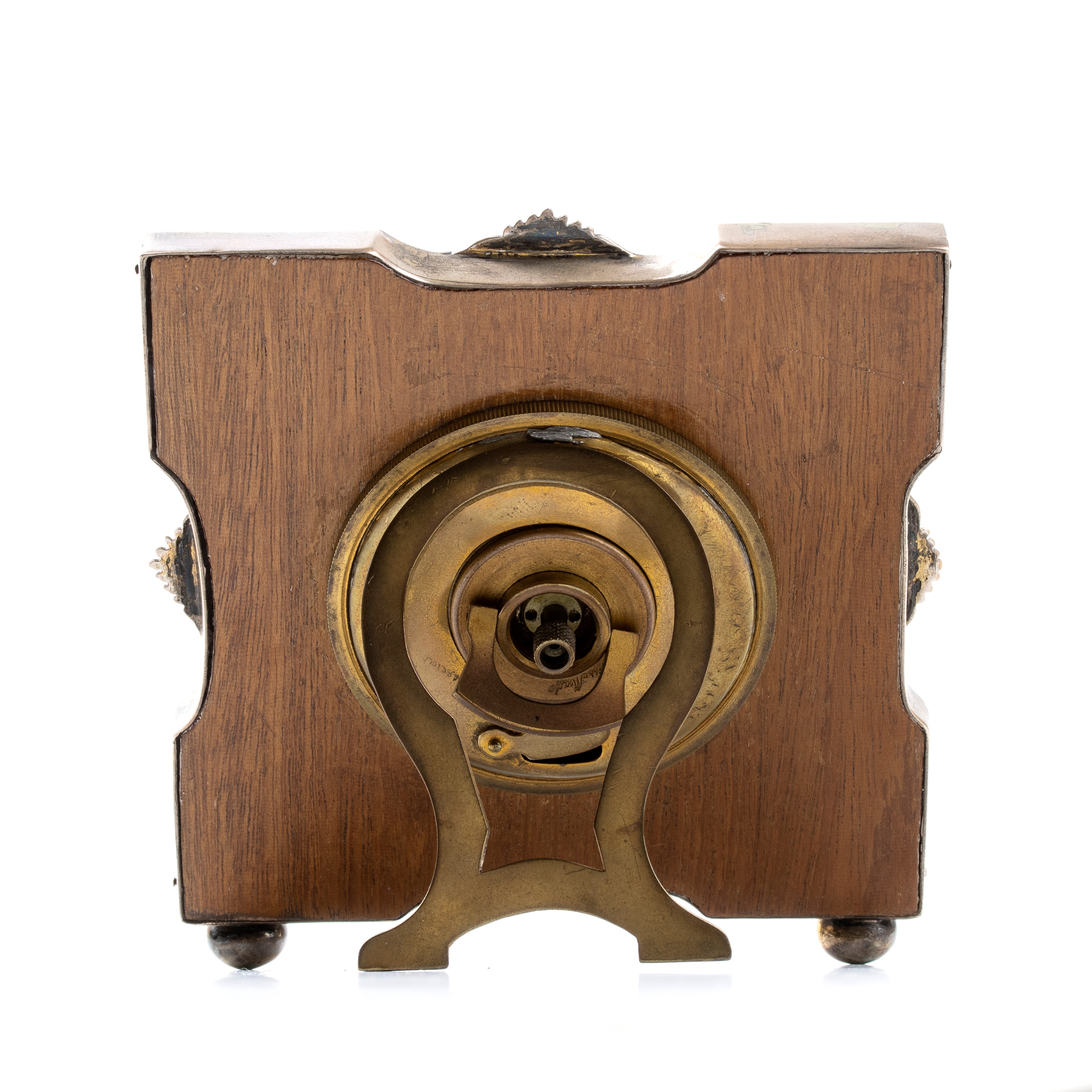 Orologio da tavolo Art Déco in argento e smalti