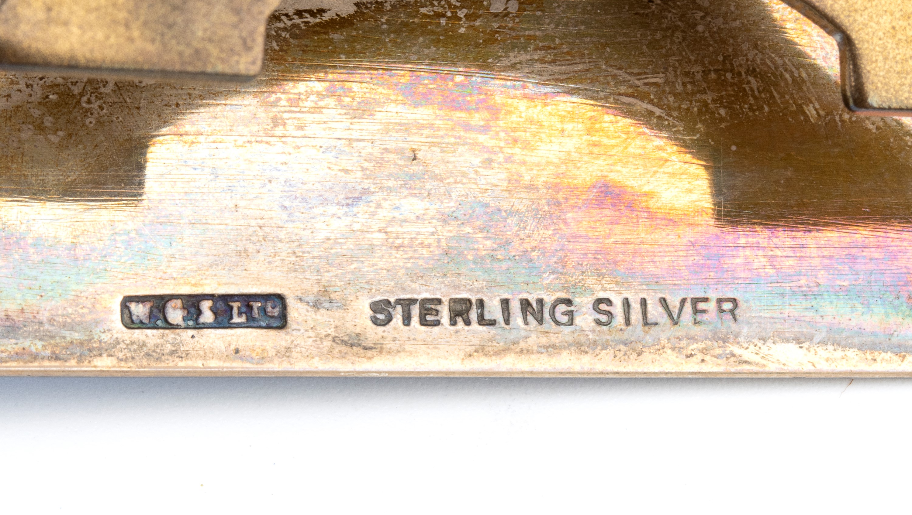 Orologio da tavolo Art Déco in argento e smalti