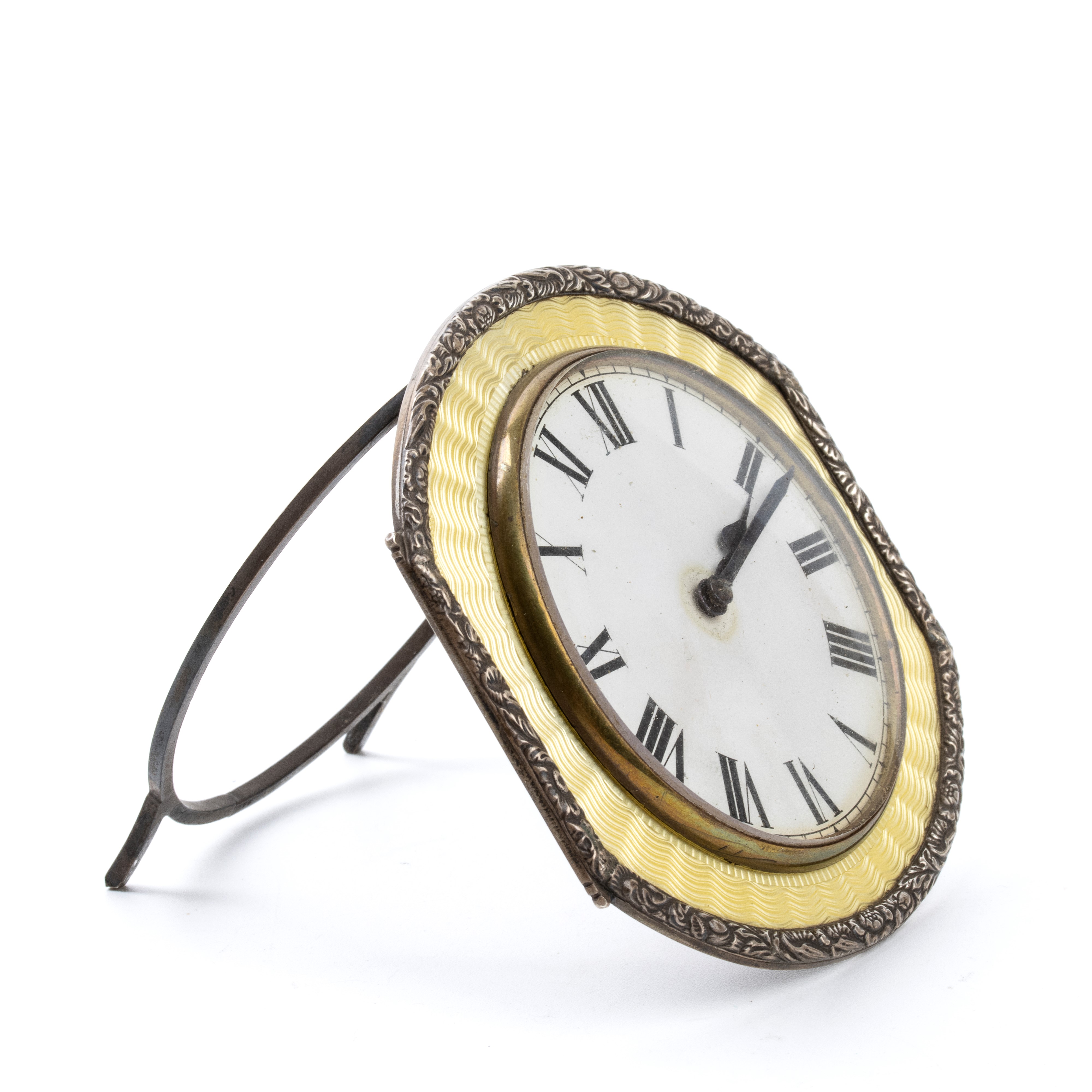Orologio da Tavolo Art Déco con Smalti