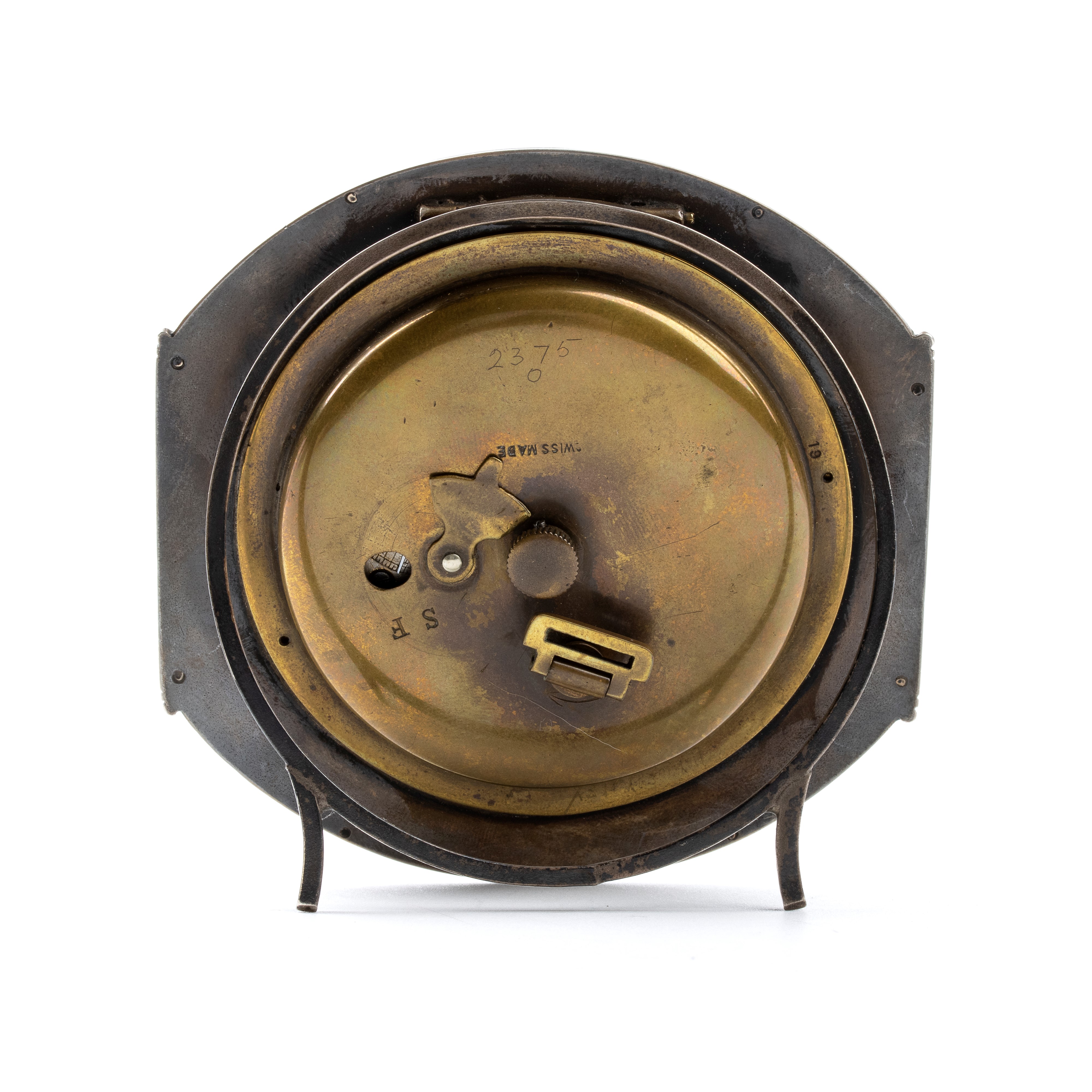 Orologio da Tavolo Art Déco con Smalti