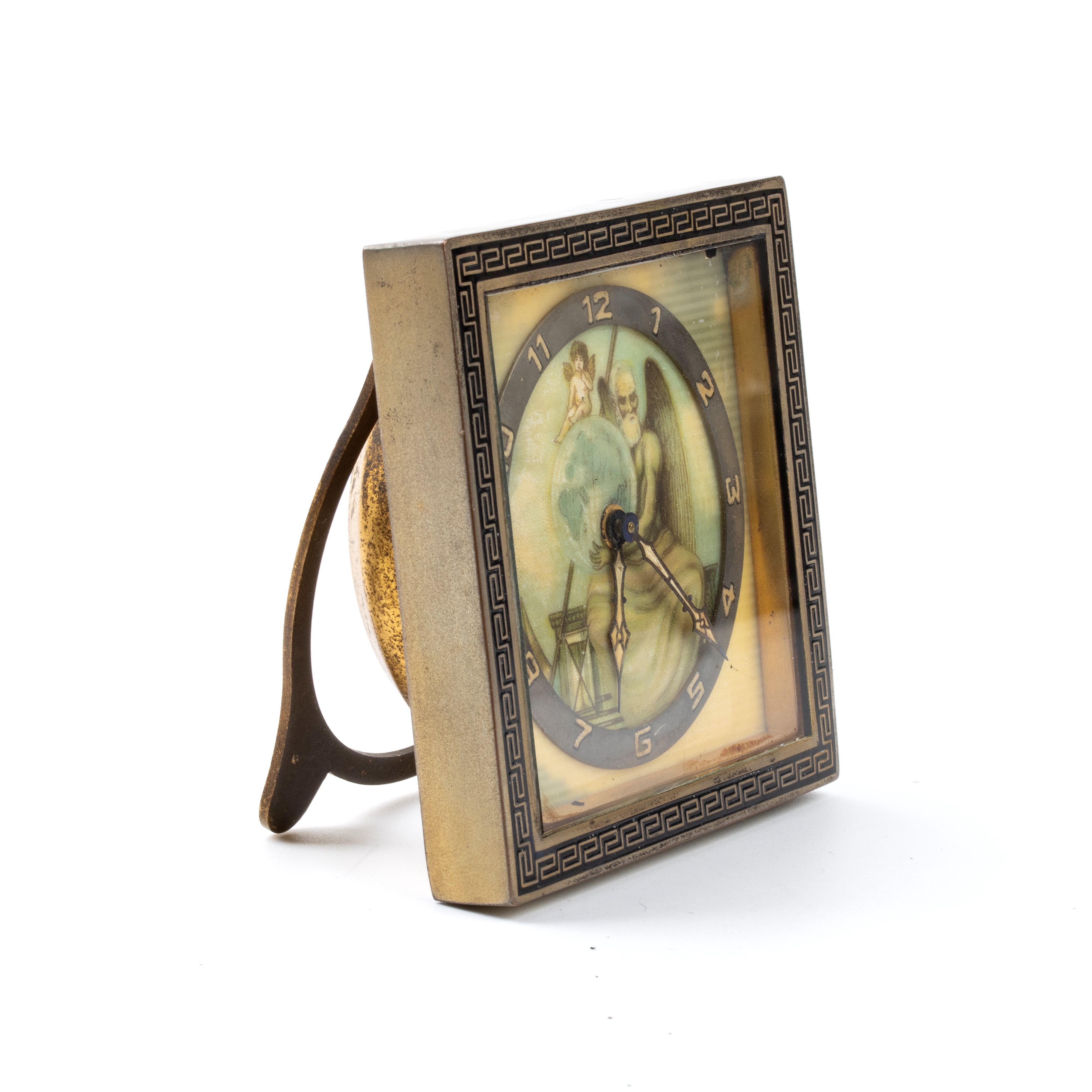Kienzle (?): Orologio da Tavolo Art Déco con Smalti