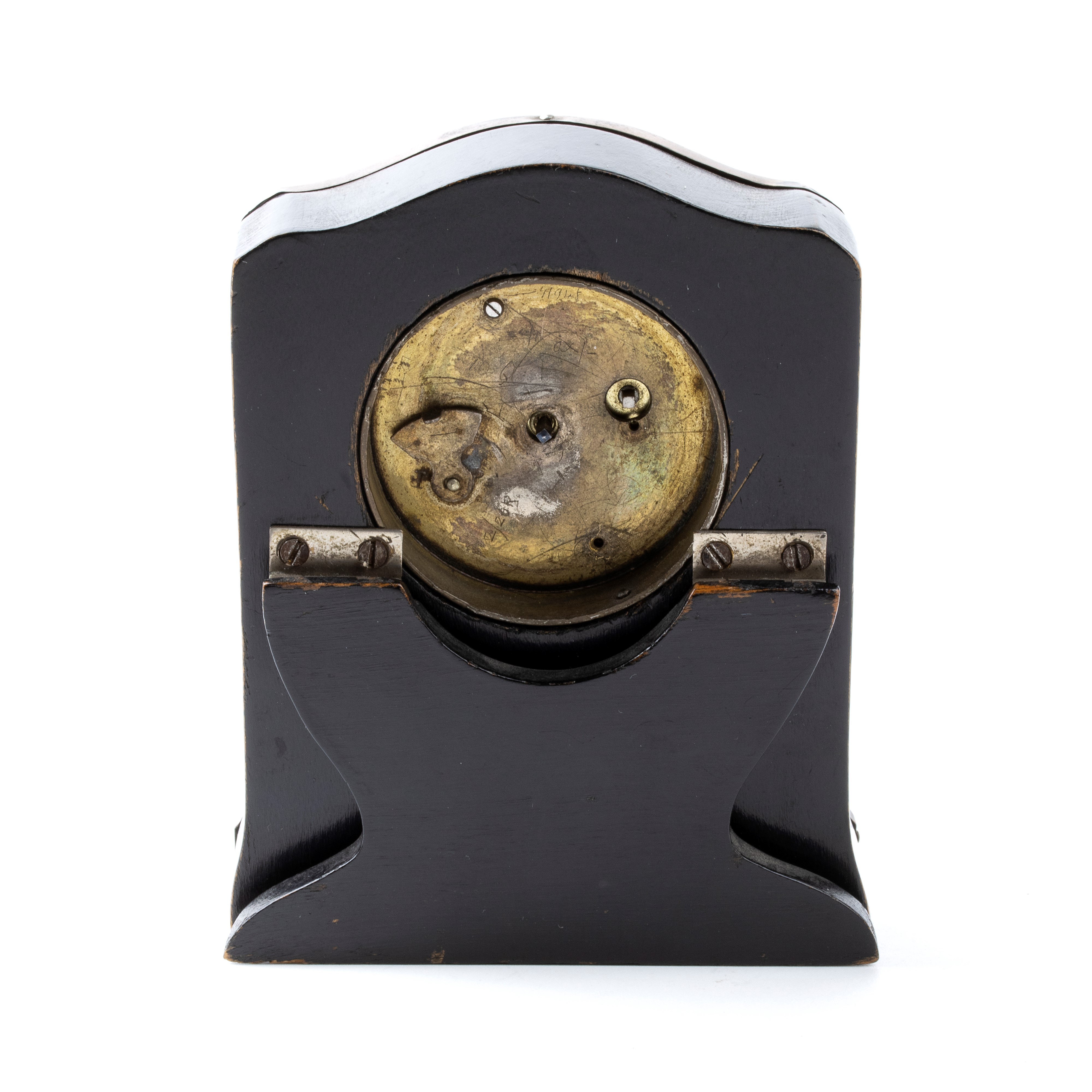 Orologio da tavolo Art Déco in argento e smalti