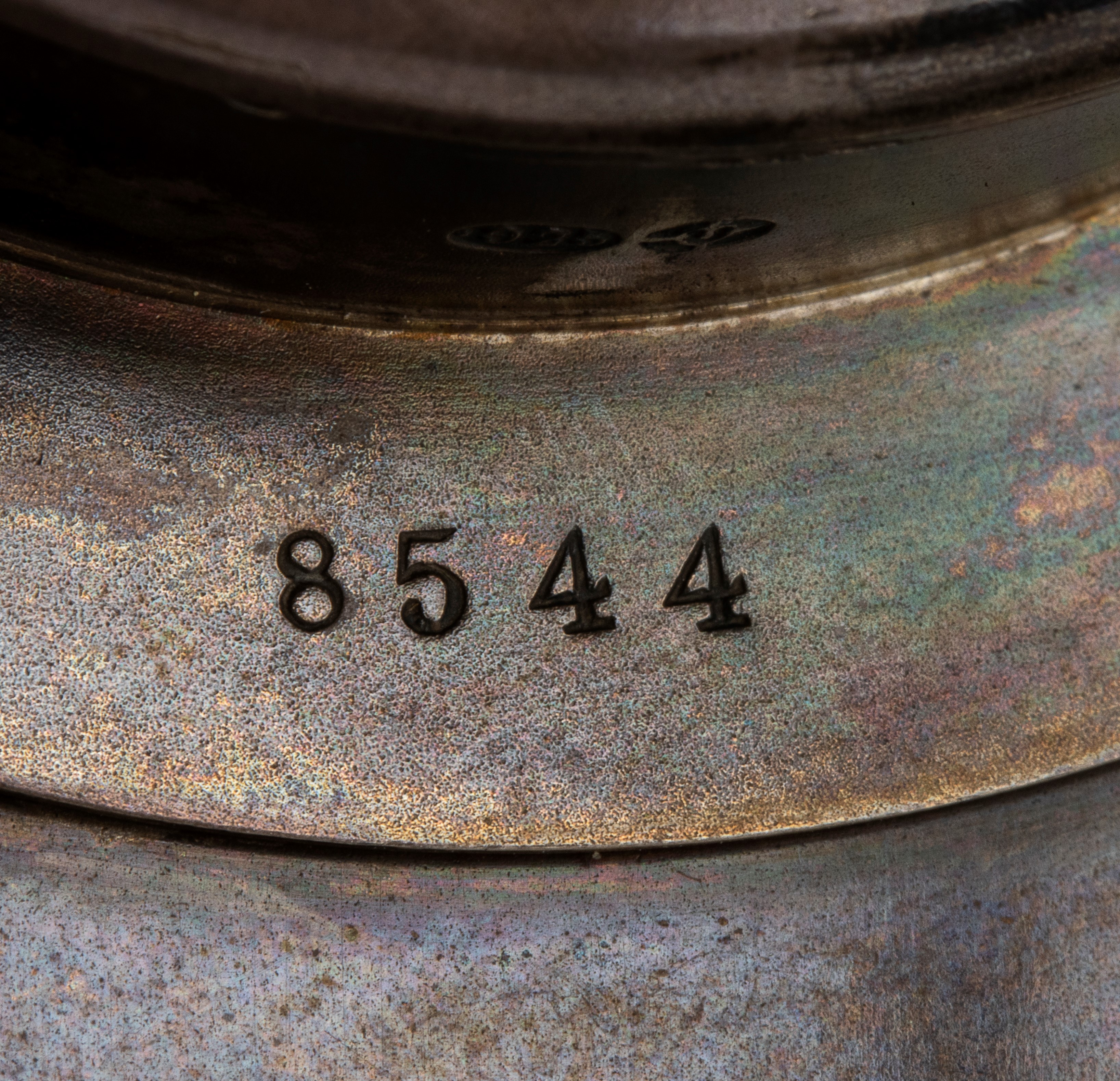 Orologio da tavolo Art Déco in argento e smalti