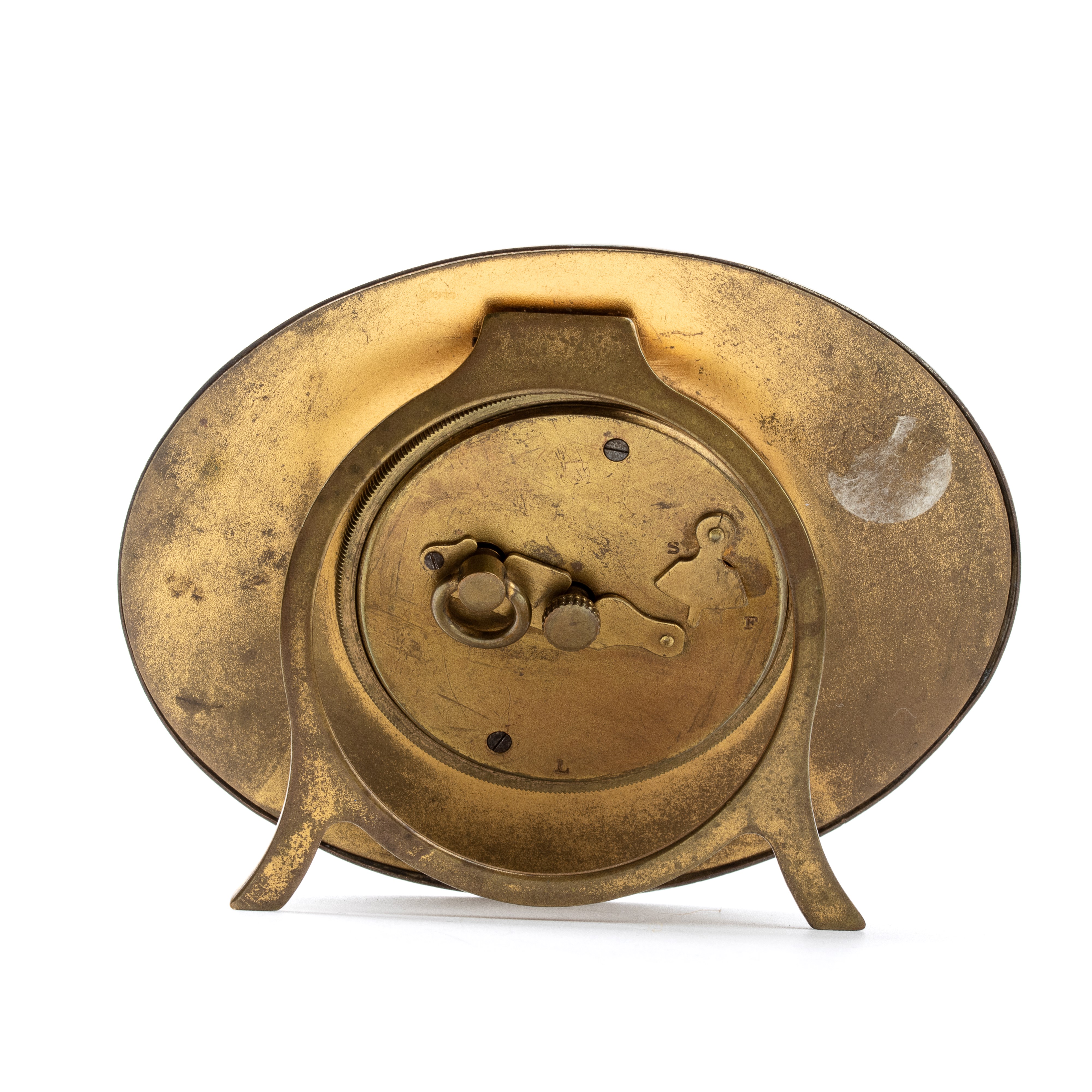 Esperia - Orologio da Tavolo Art Déco in Metallo e Smalti
