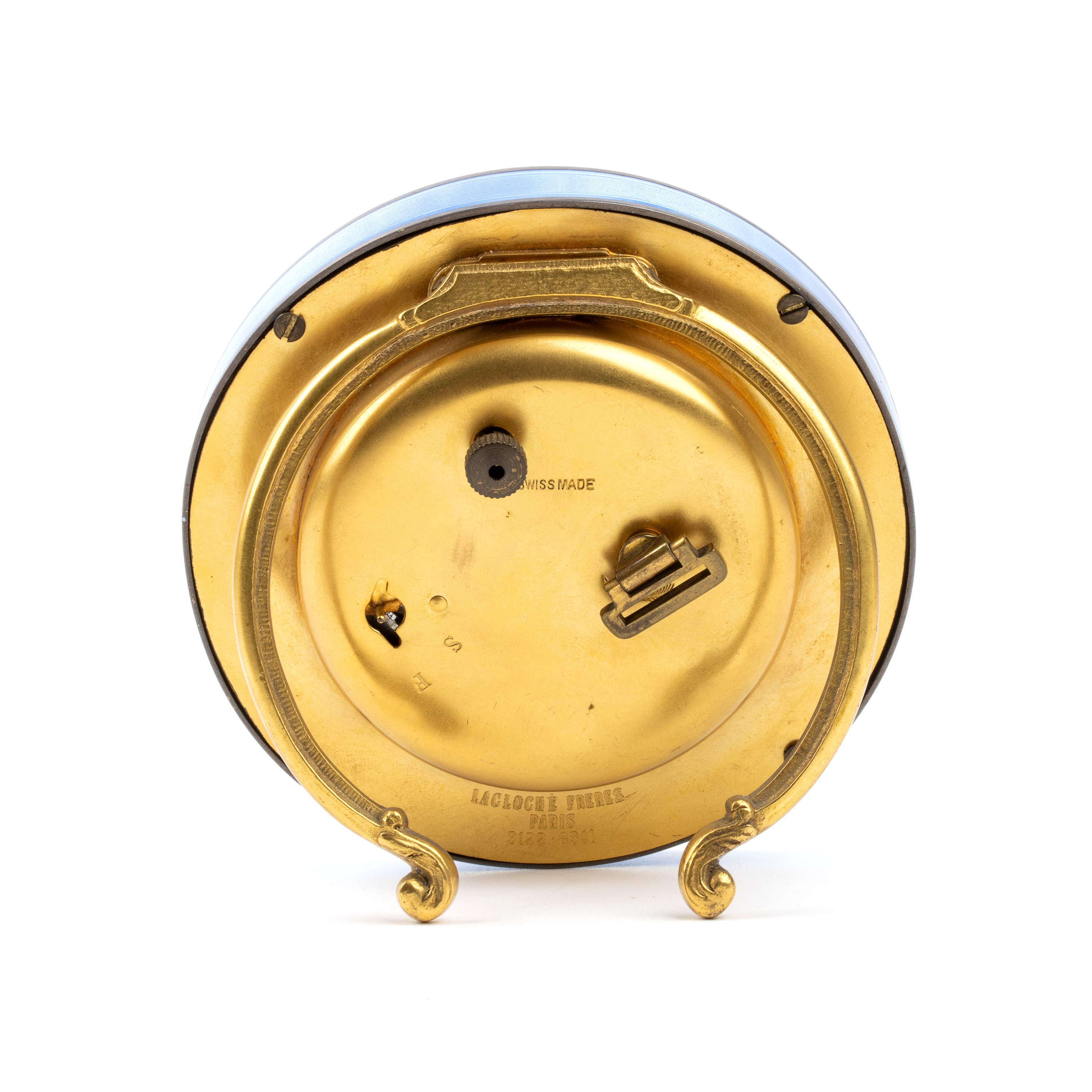 La Cloche Frères - Orologio da Tavolo Art Déco in Metallo e Smalti