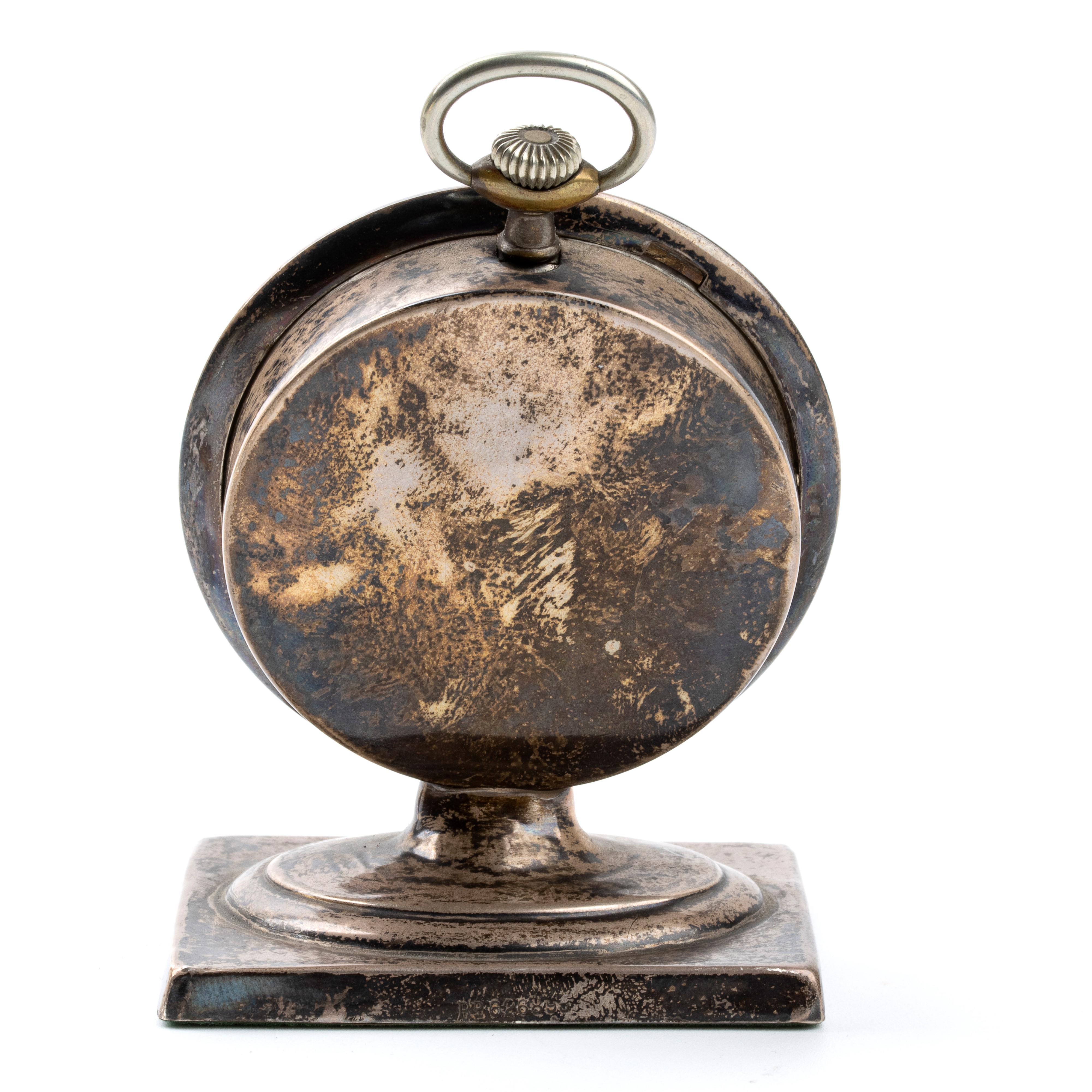 Portaorologio Art Déco in argento e smalti