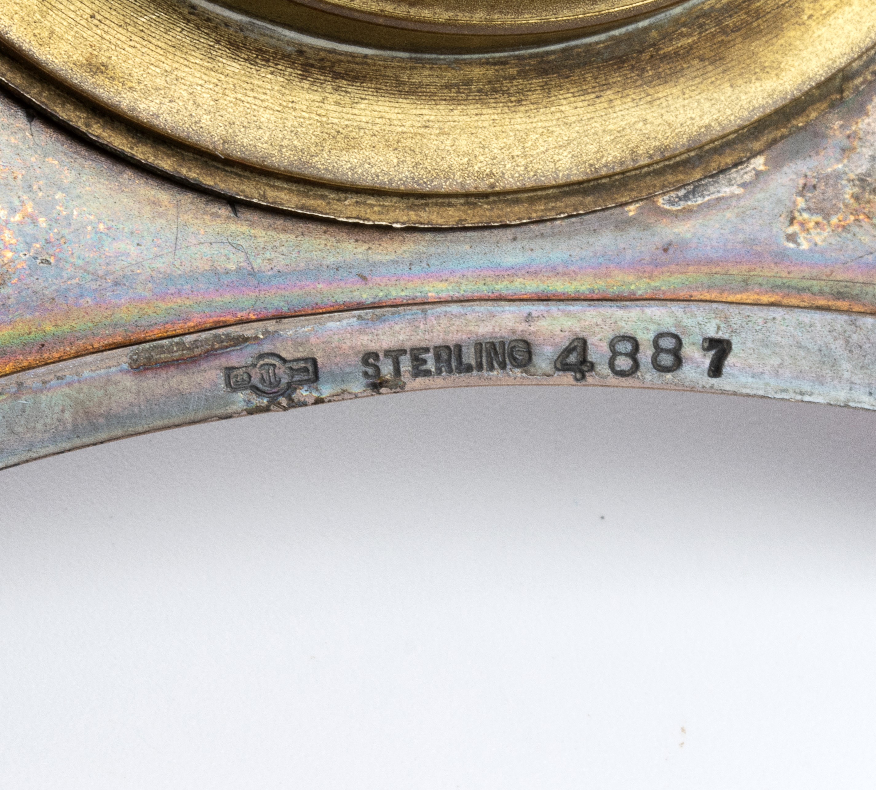 Orologio da Tavolo Art Déco in Argento e Smalti