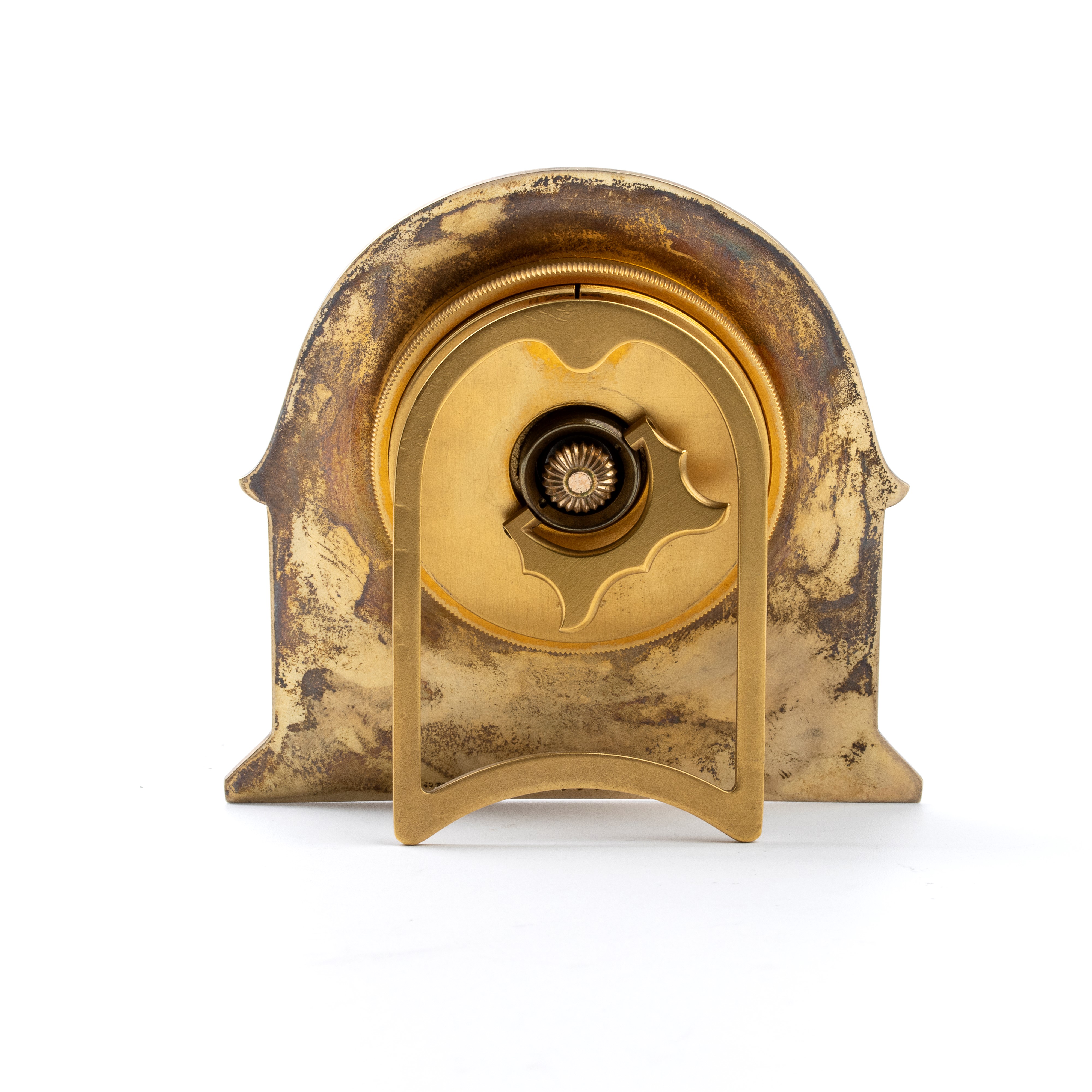 Asprey & Co Ltd - Orologio da Tavolo Art Déco in Metallo Dorato e Smalti