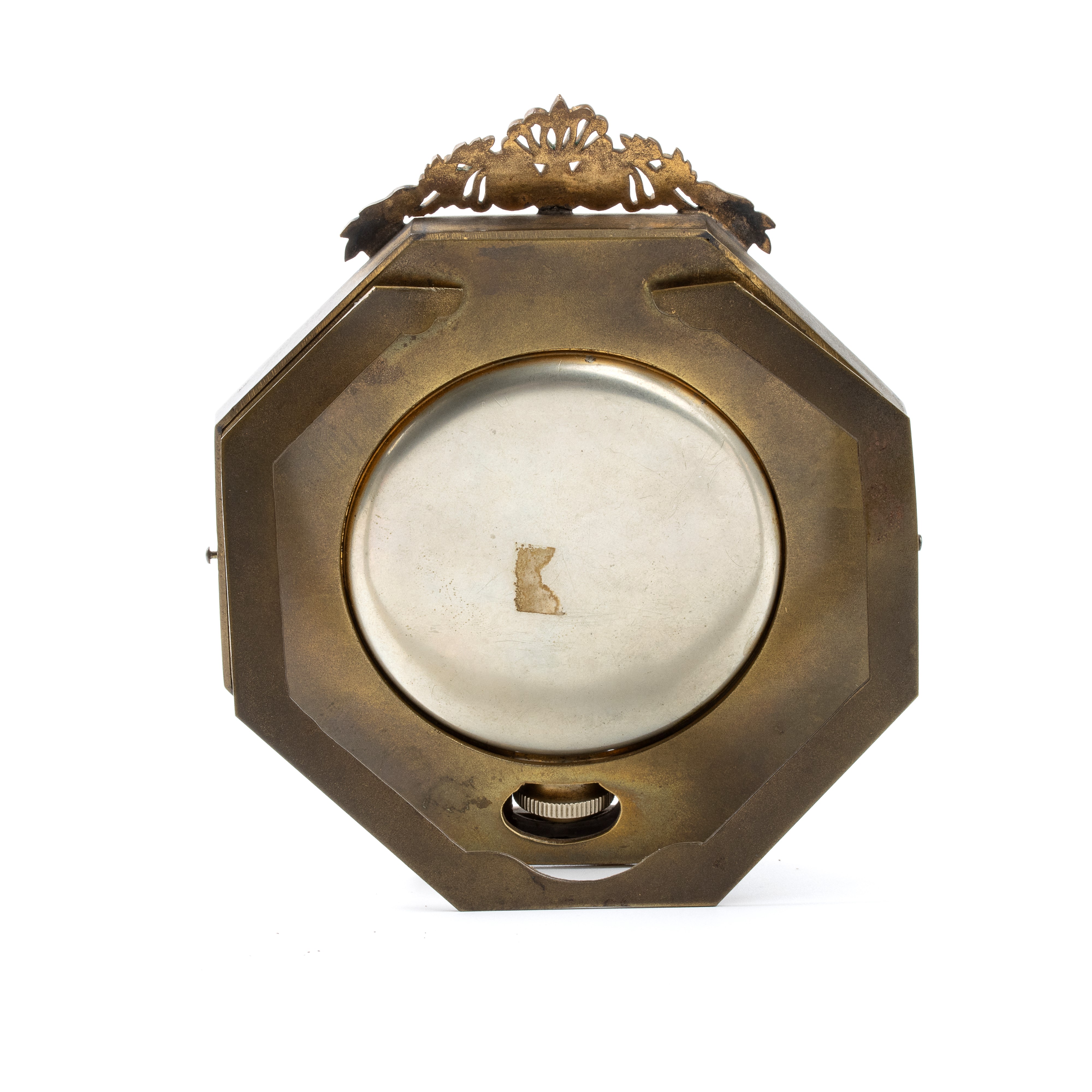 Elgin - Orologio da Tavolo Art Déco in Ottone con Smalti