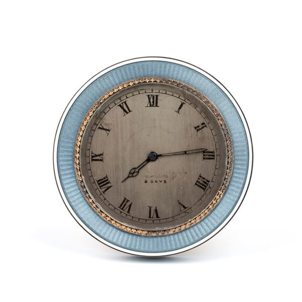 Charles Frodsham &amp; Co - Art Déco table clock with enamels