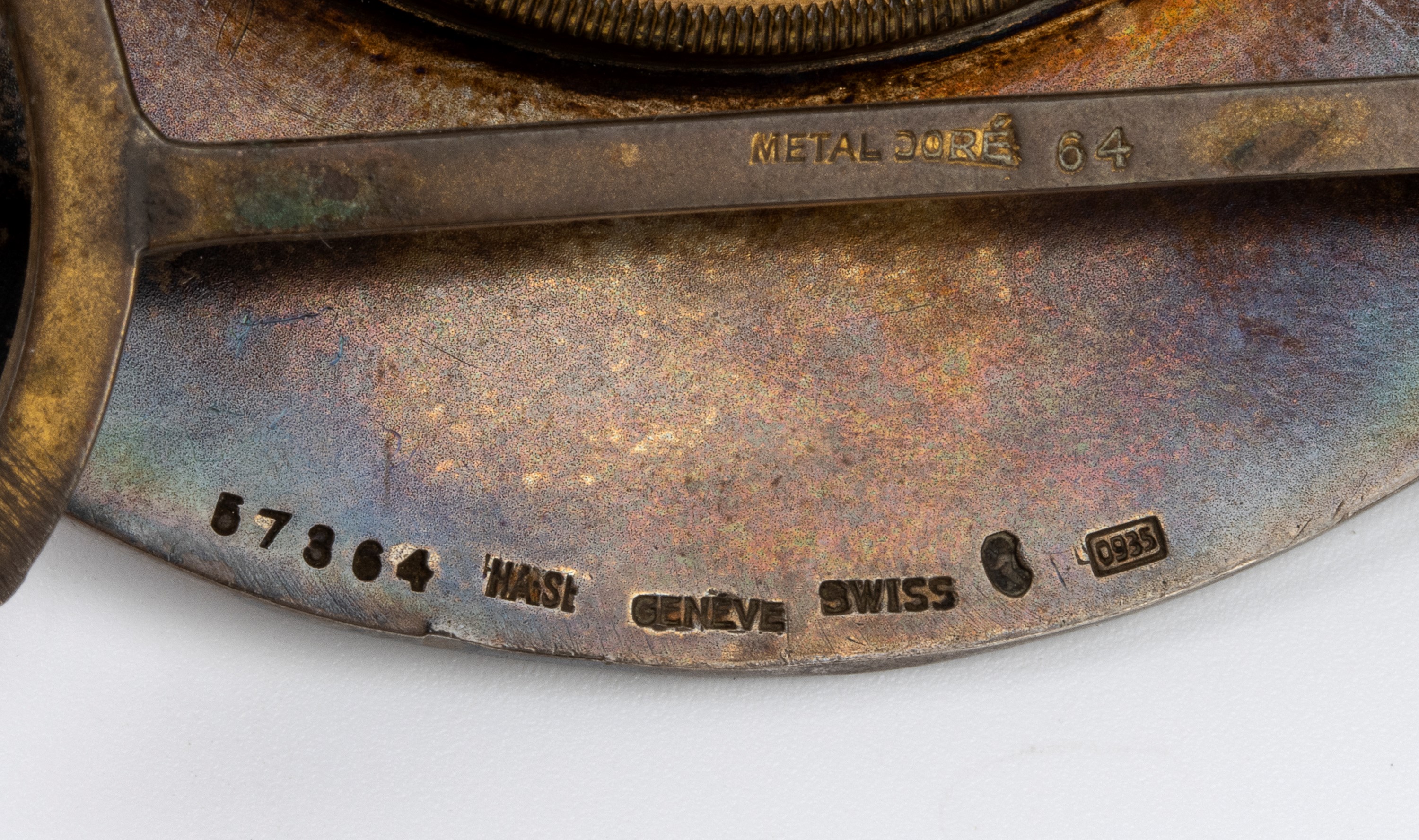 Orologio da tavolo Art Déco in argento e smalti