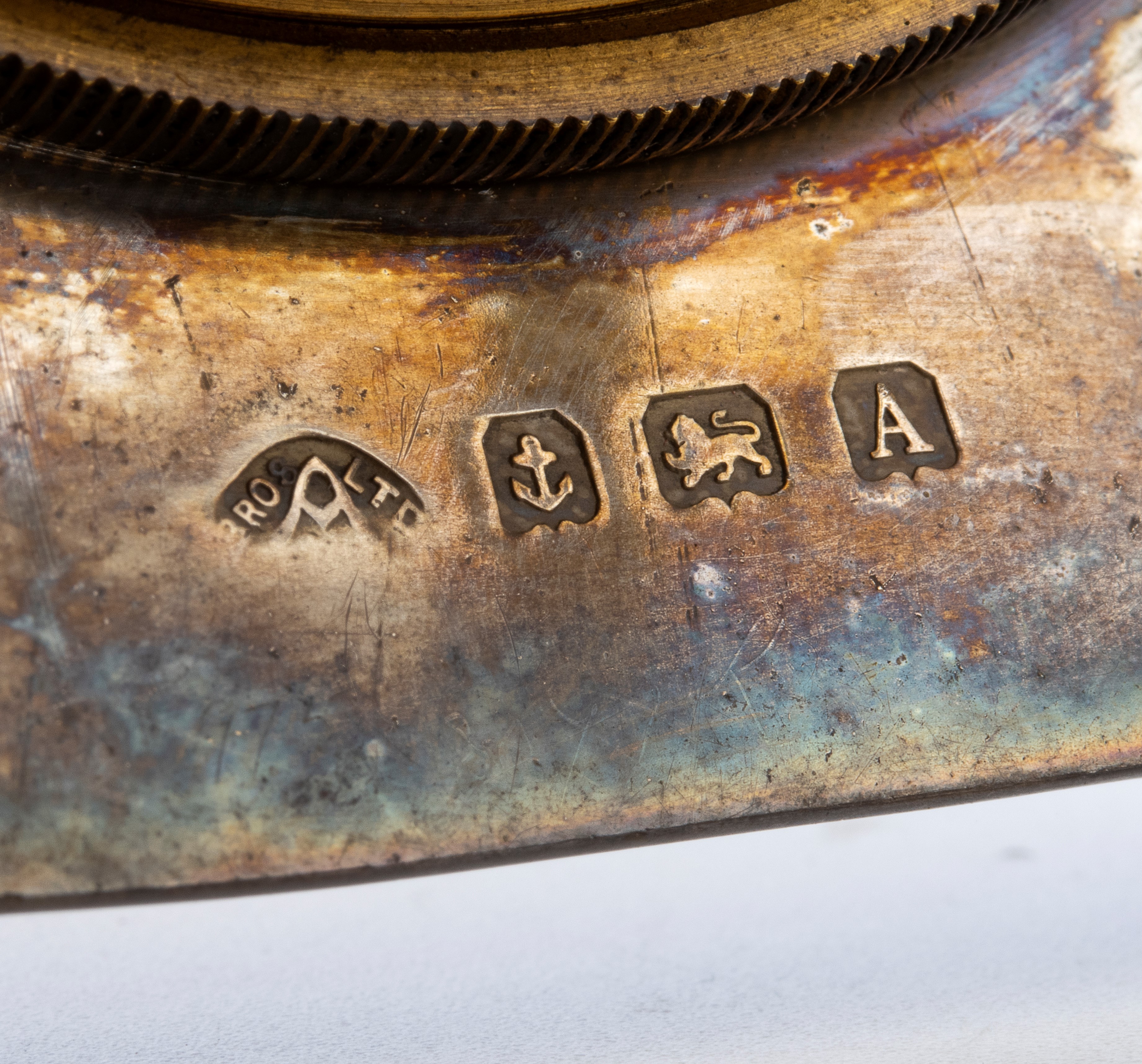 Orologio da tavolo Art Déco in argento e smalti