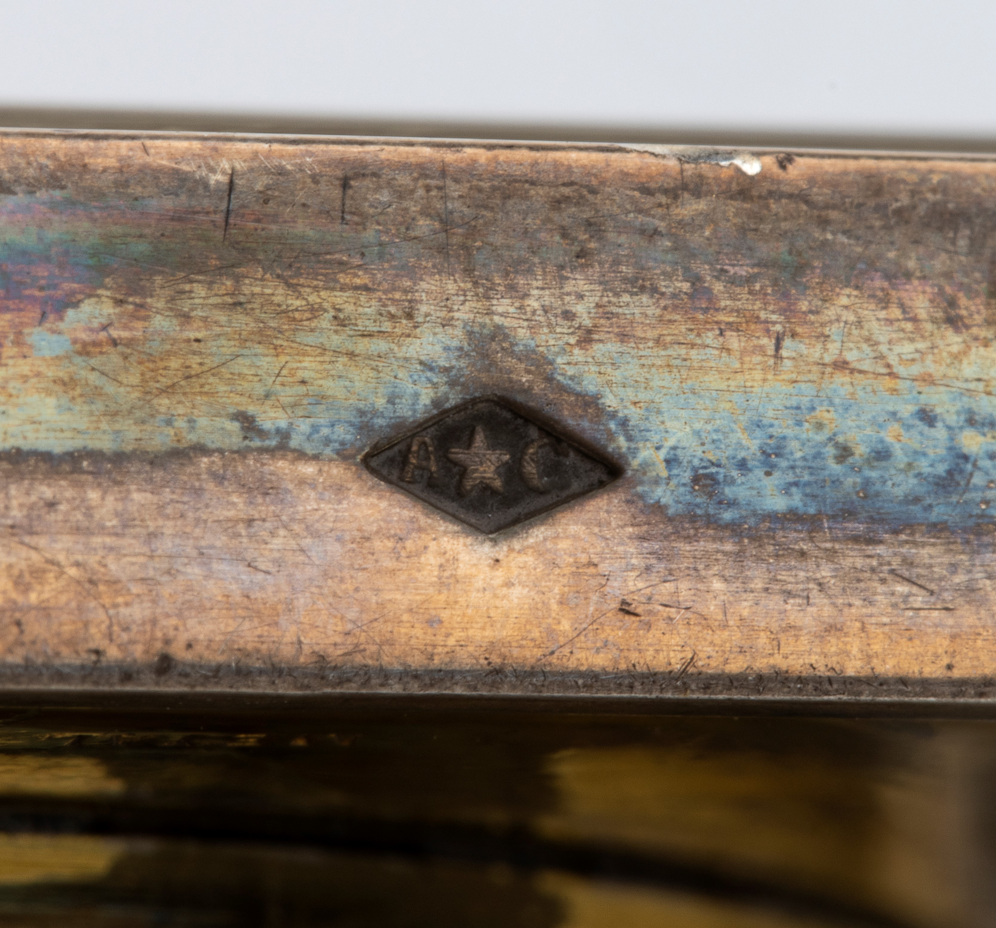 Orologio da tavolo Art Déco in argento e smalti