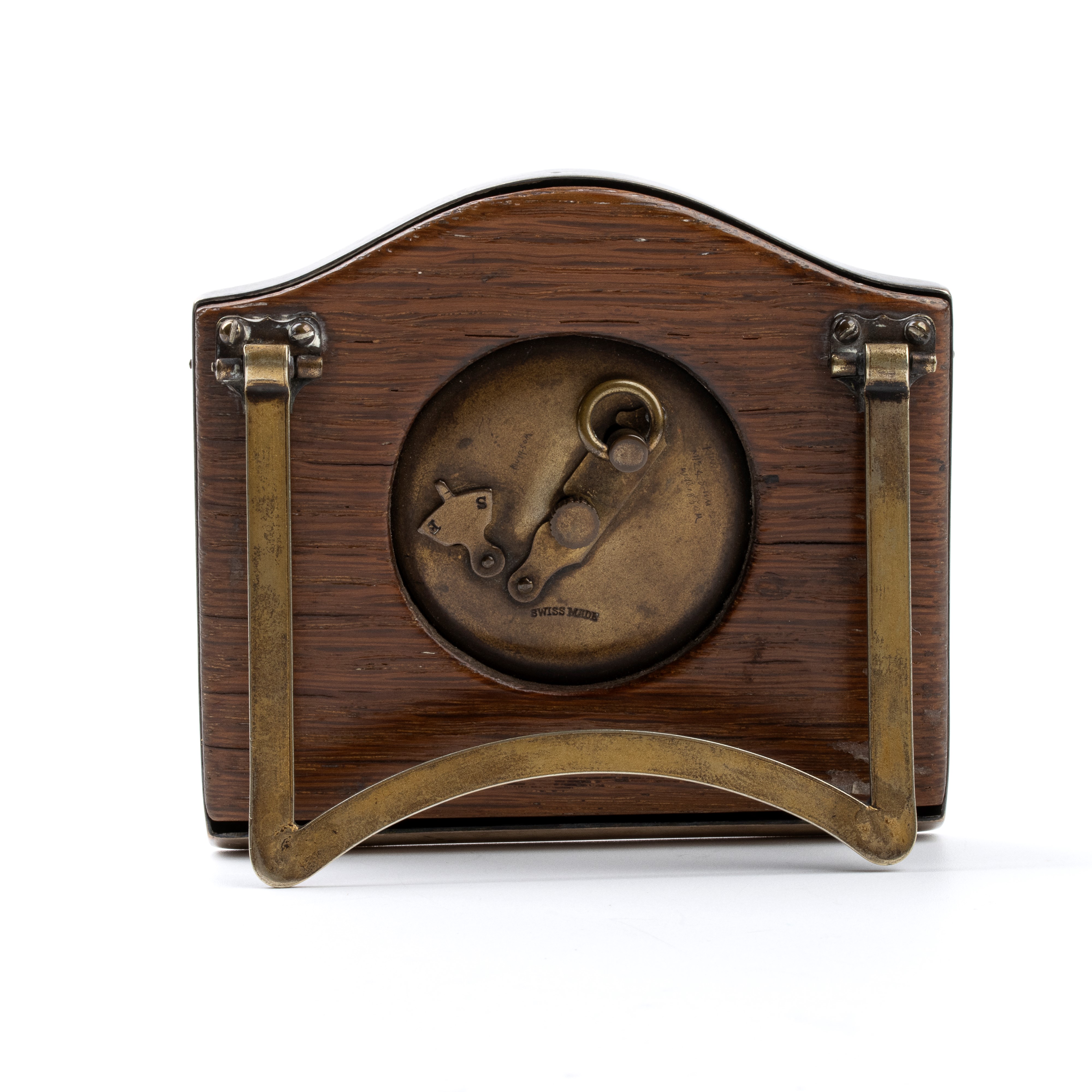 Orologio da tavolo Art Déco in argento e smalti