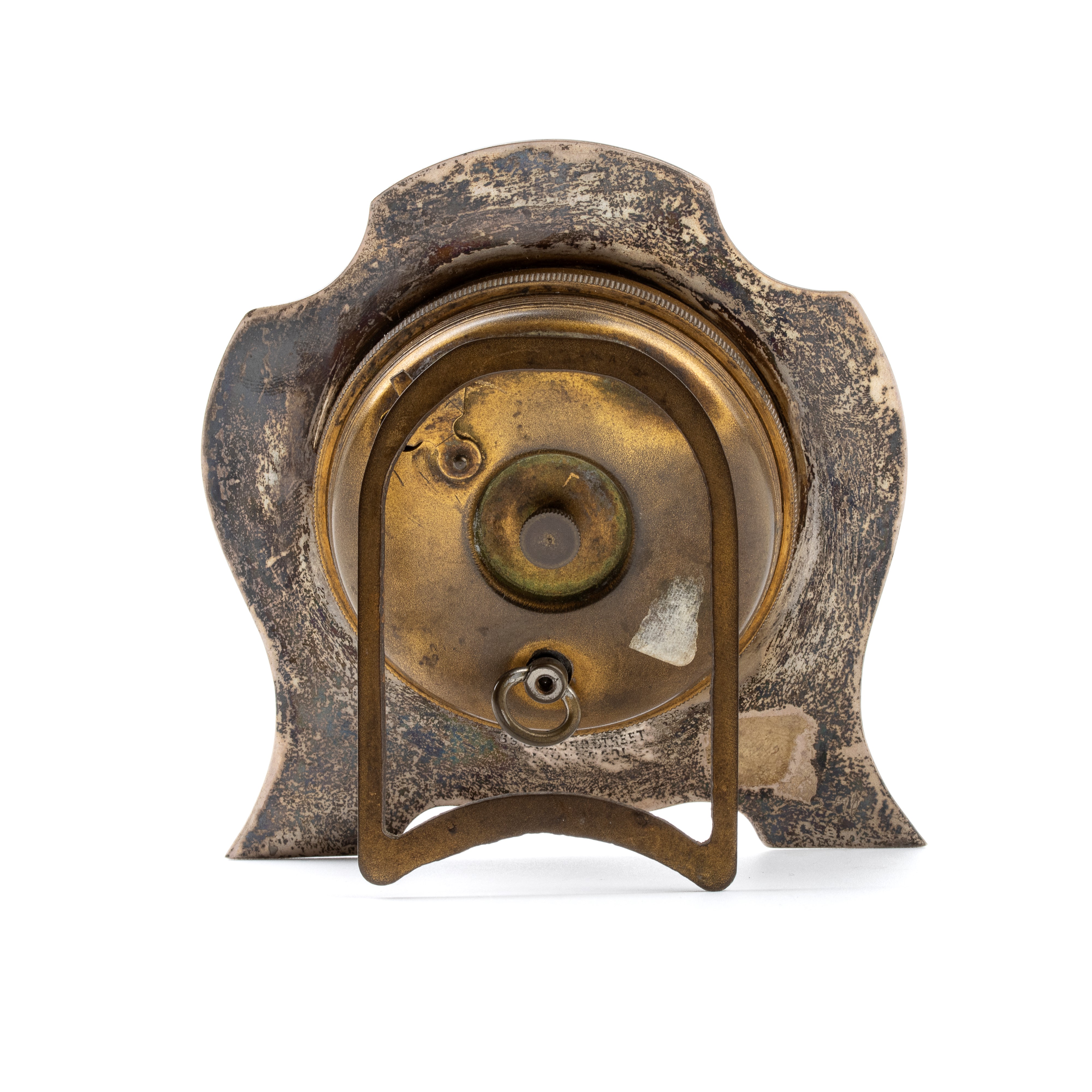 Orologio da tavolo Art Déco in argento e smalti