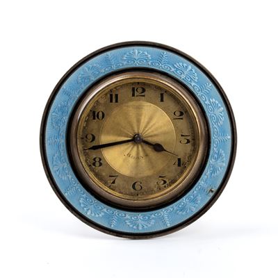 Orologio da Tavolo Art Déco con Smalti