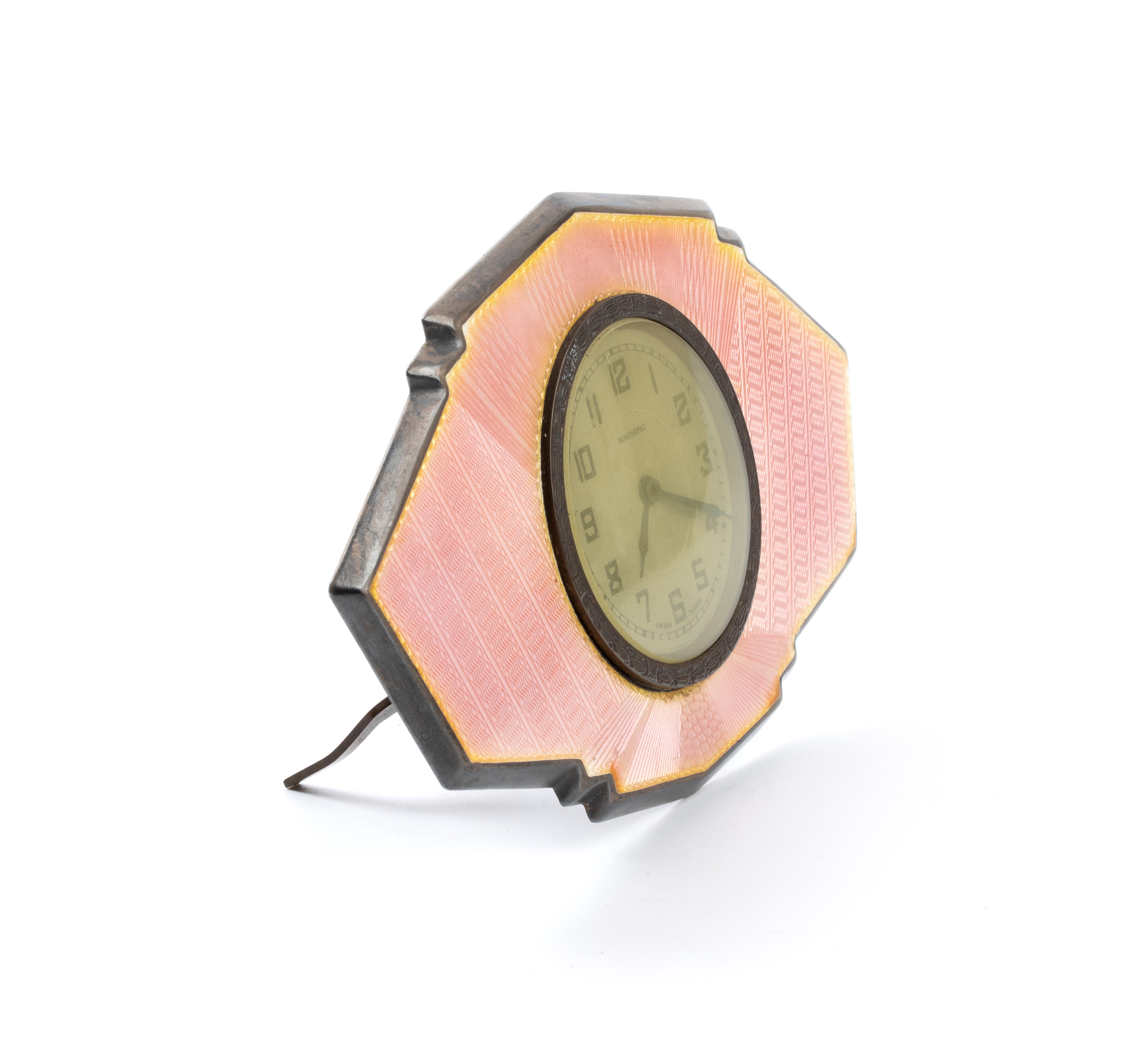Orologio da Tavolo Art Déco con Smalti