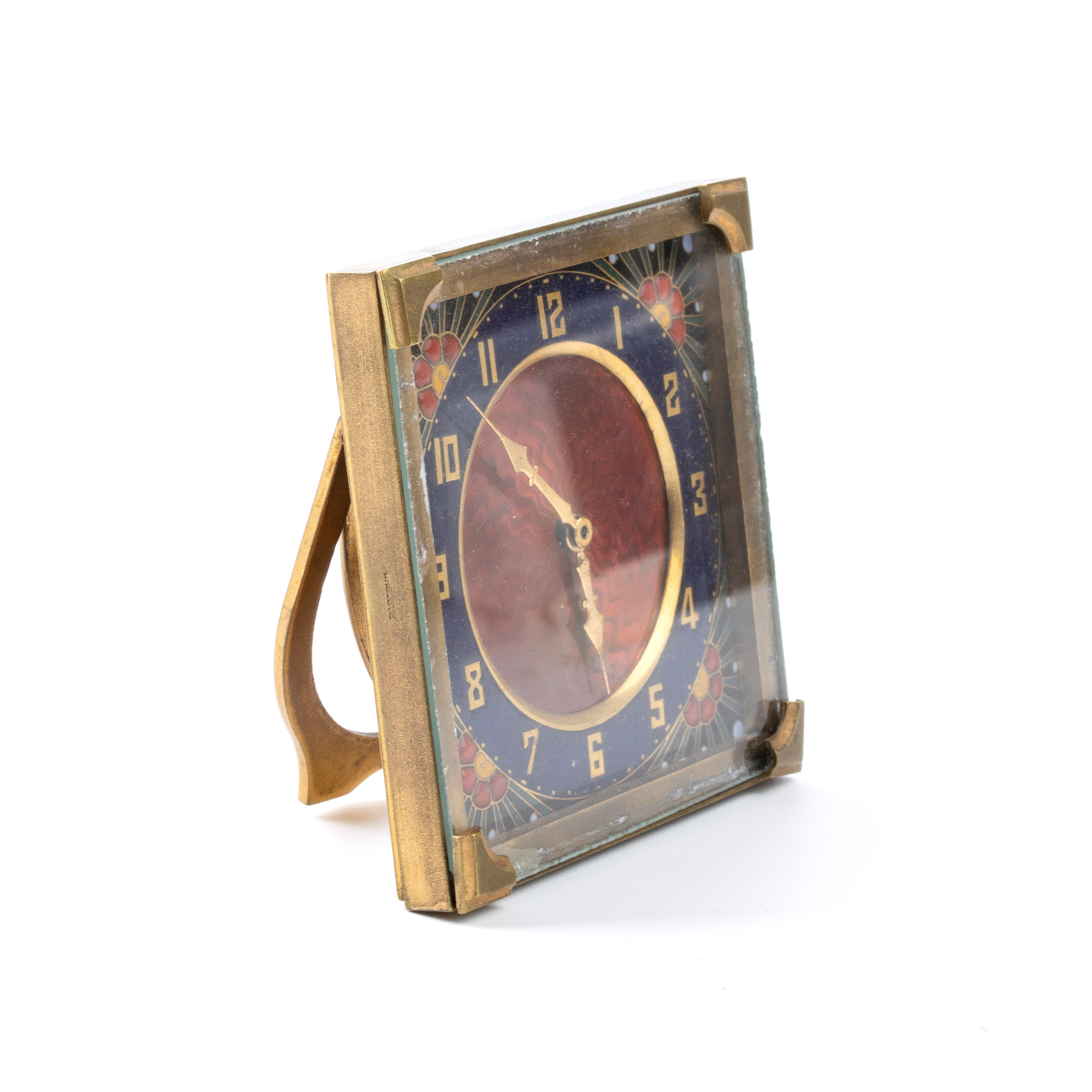 Kienzle (?): Orologio da Tavolo Art Déco con Smalti