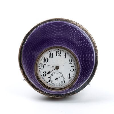 Orologio da Tavolo Art Déco con Smalti
