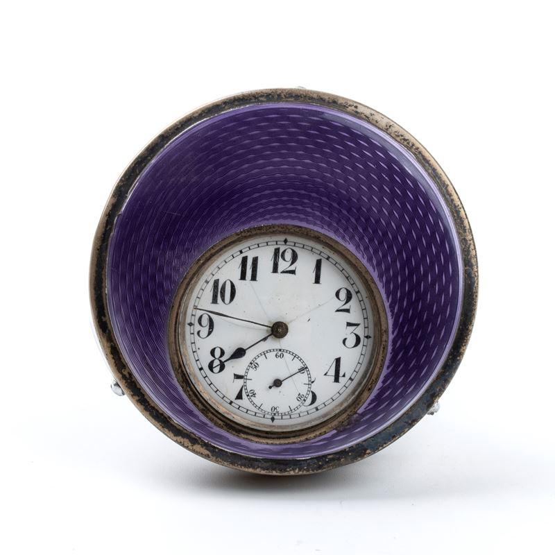 Henry Williamson Ltd - Orologio da Tavolo Art Déco con Smalti