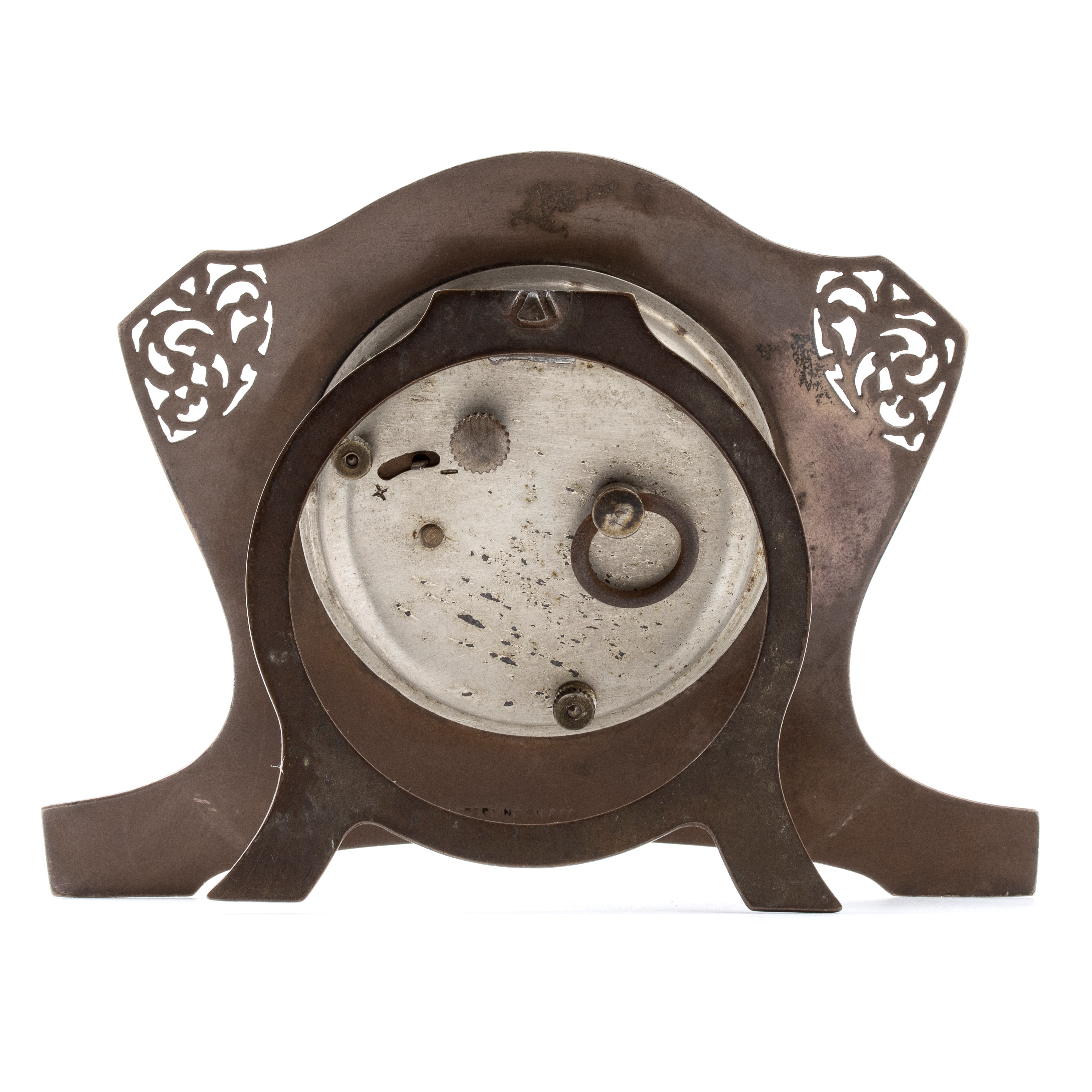 Orologio da tavolo Art Déco in argento e smalti