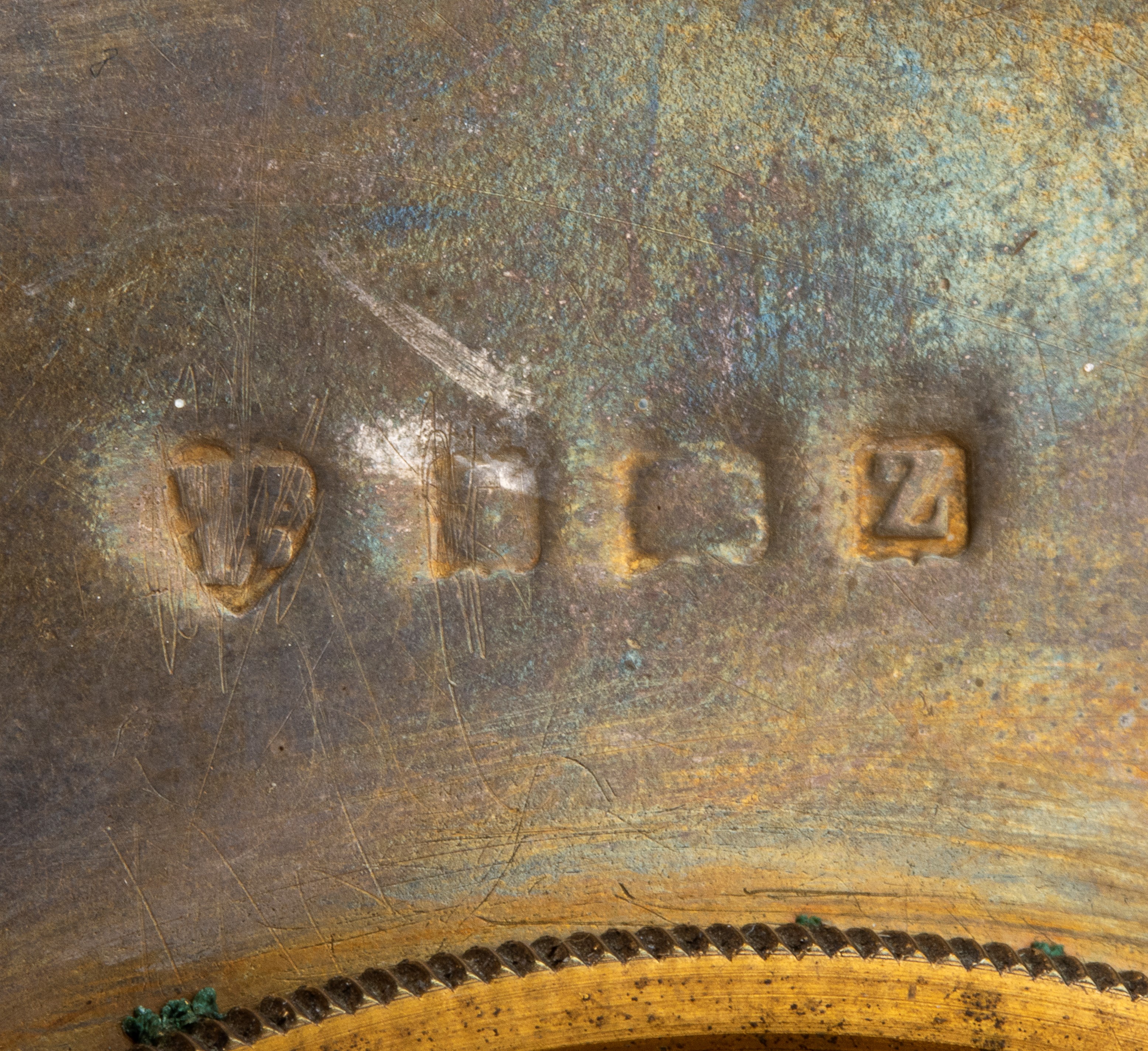 Orologio da tavolo Art Déco in argento e smalti