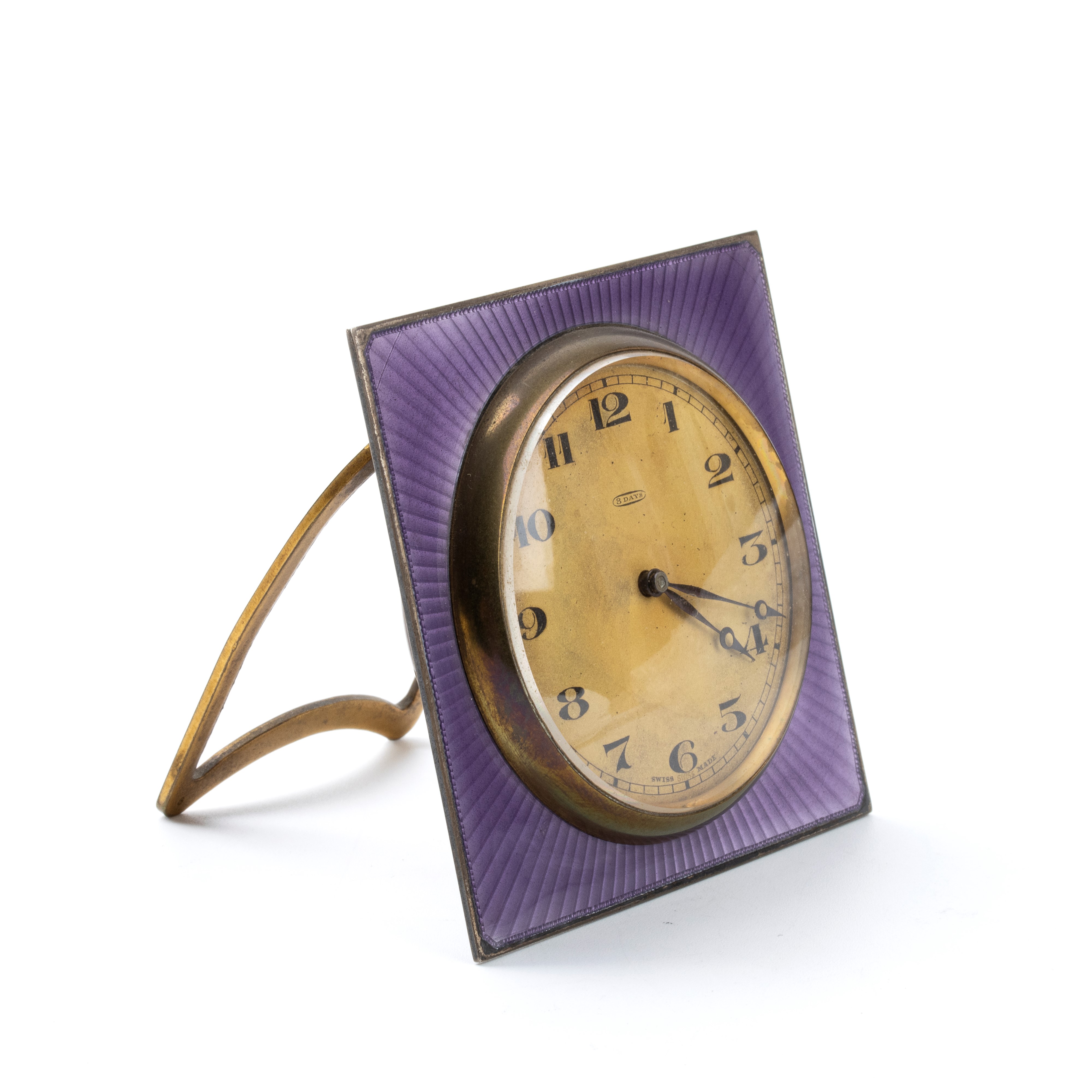 Orologio da Tavolo Art Déco con Smalti