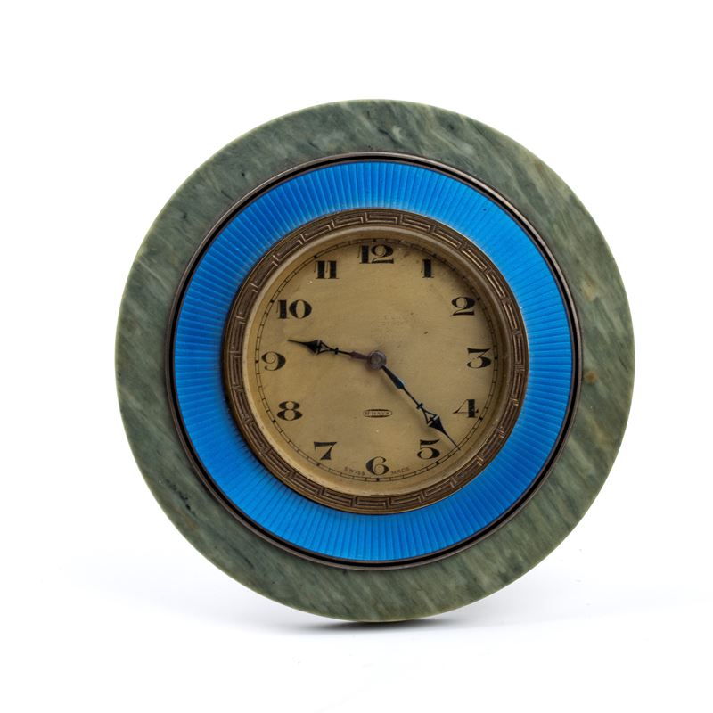 Orologio da Tavolo Art Déco con Smalti