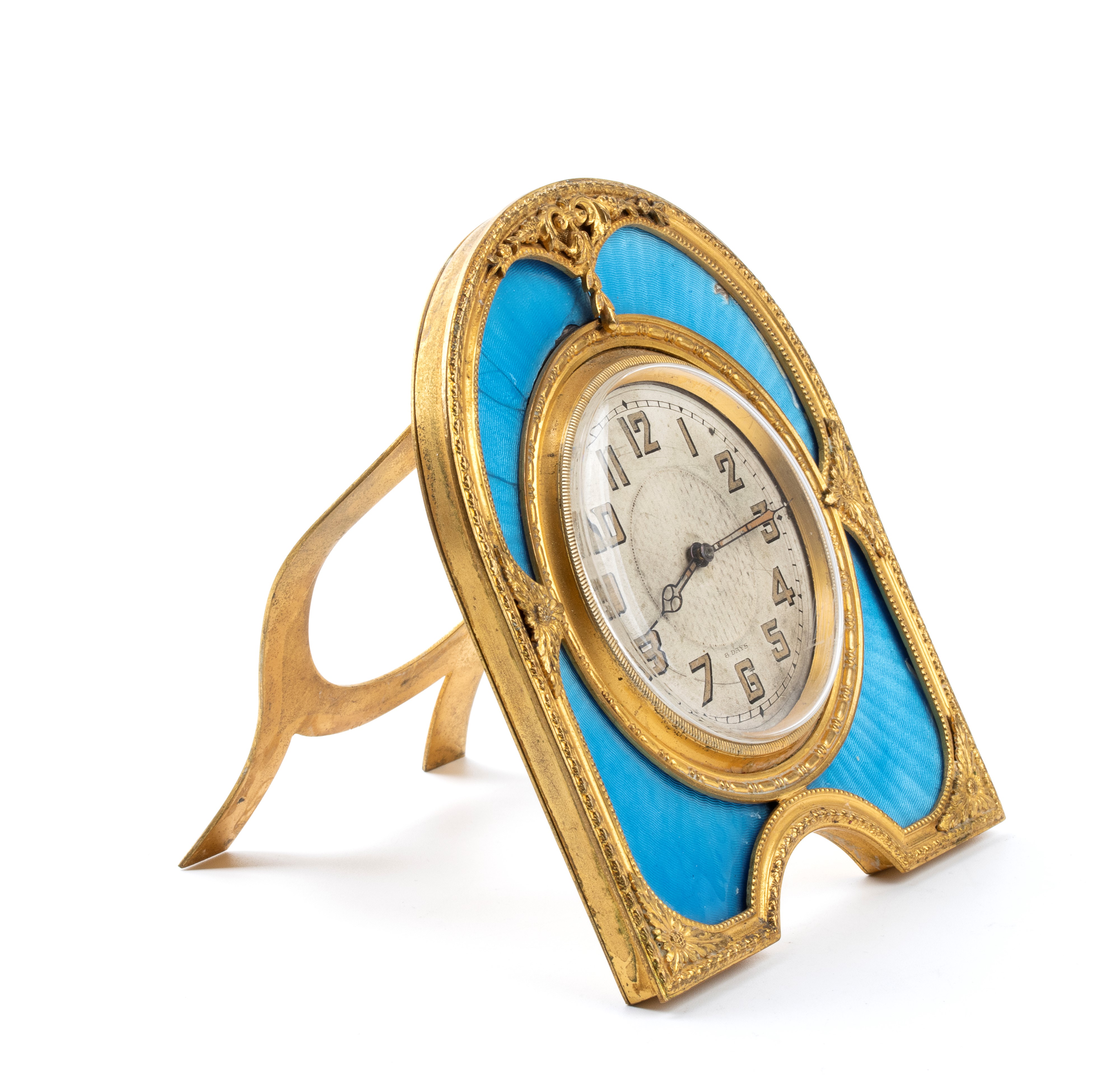 Orologio da Tavolo Art Déco con Smalti