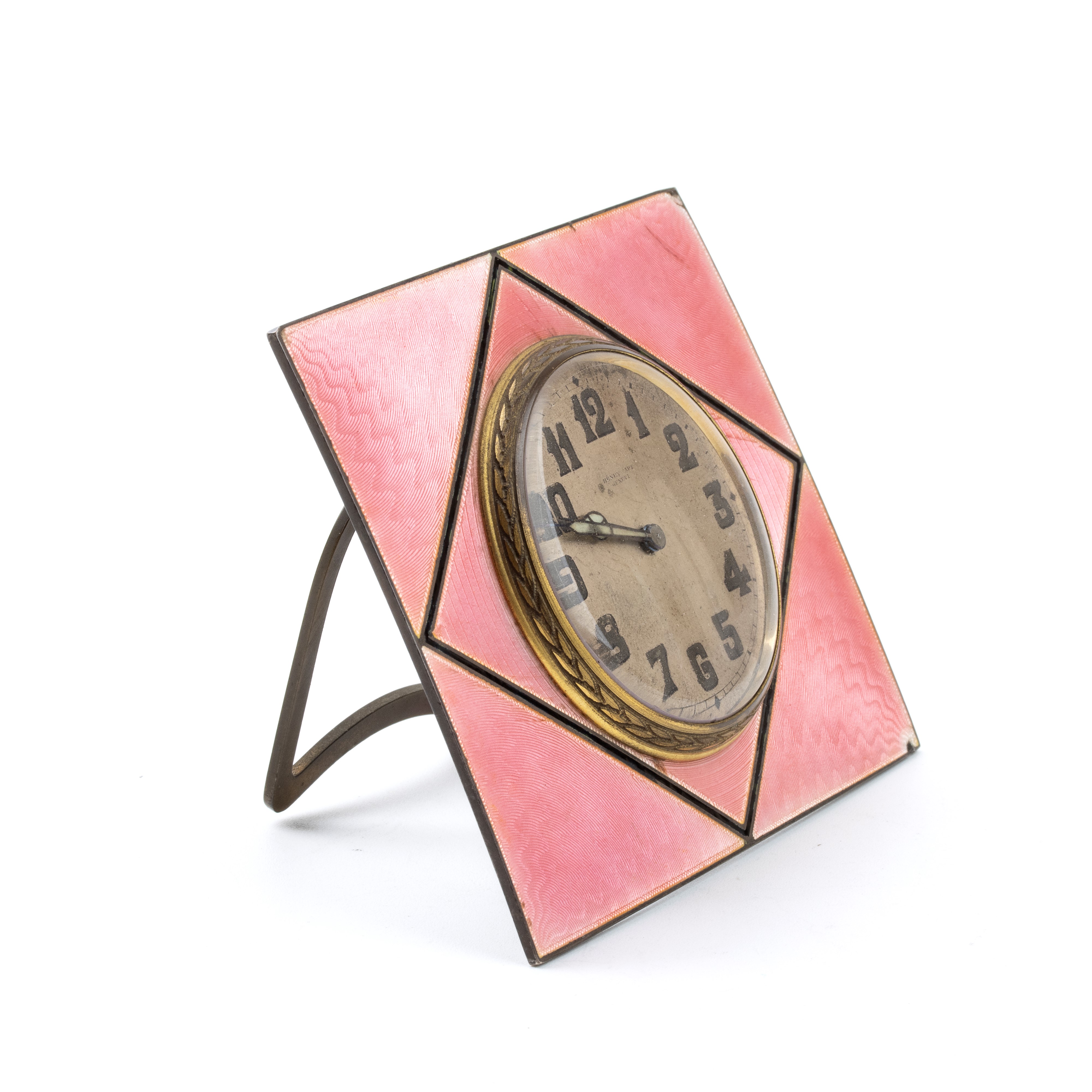 Henry Capt Geneve - Orologio da Tavolo Art Déco con Smalti