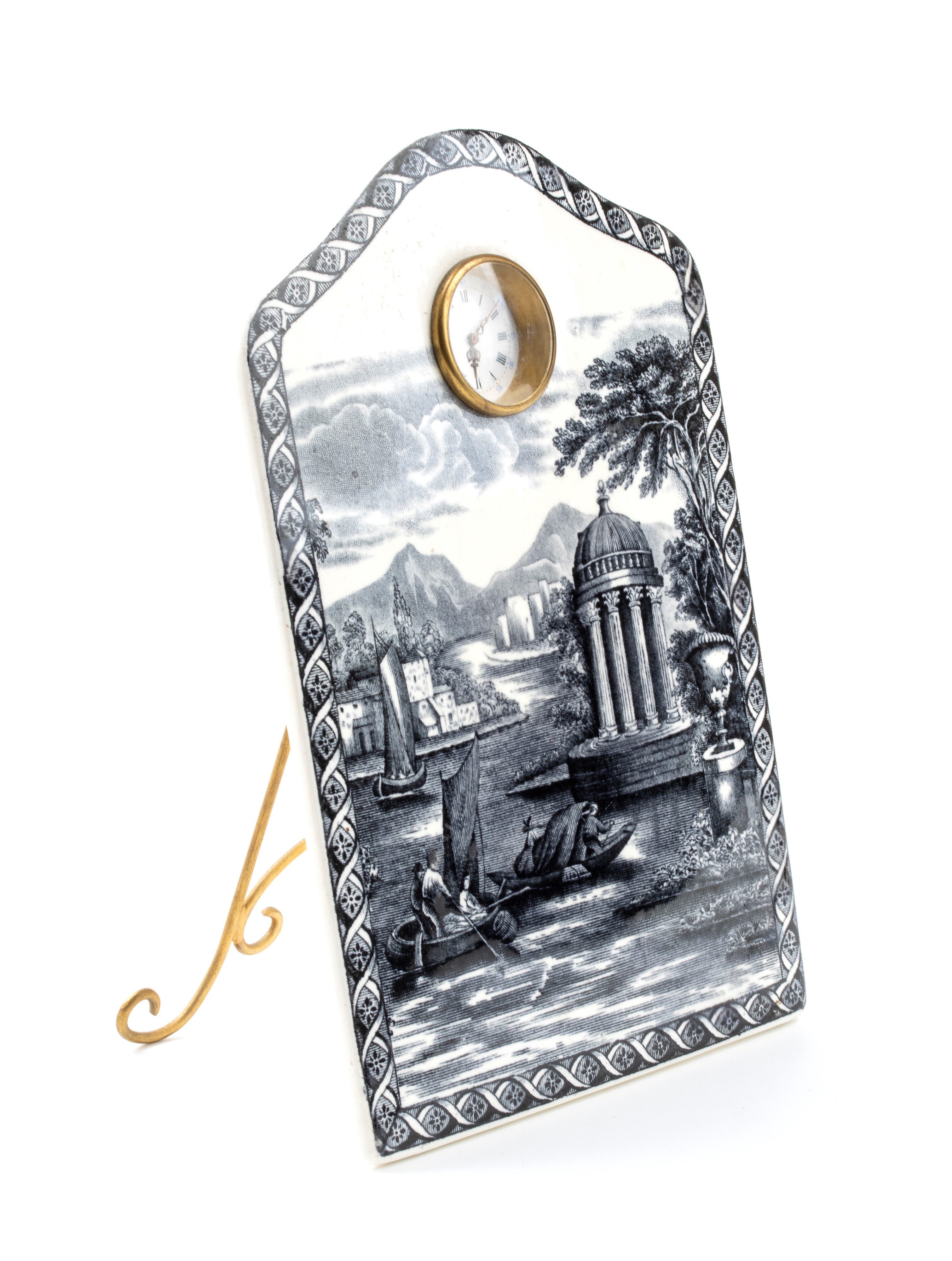 Orologio da tavolo in ceramica