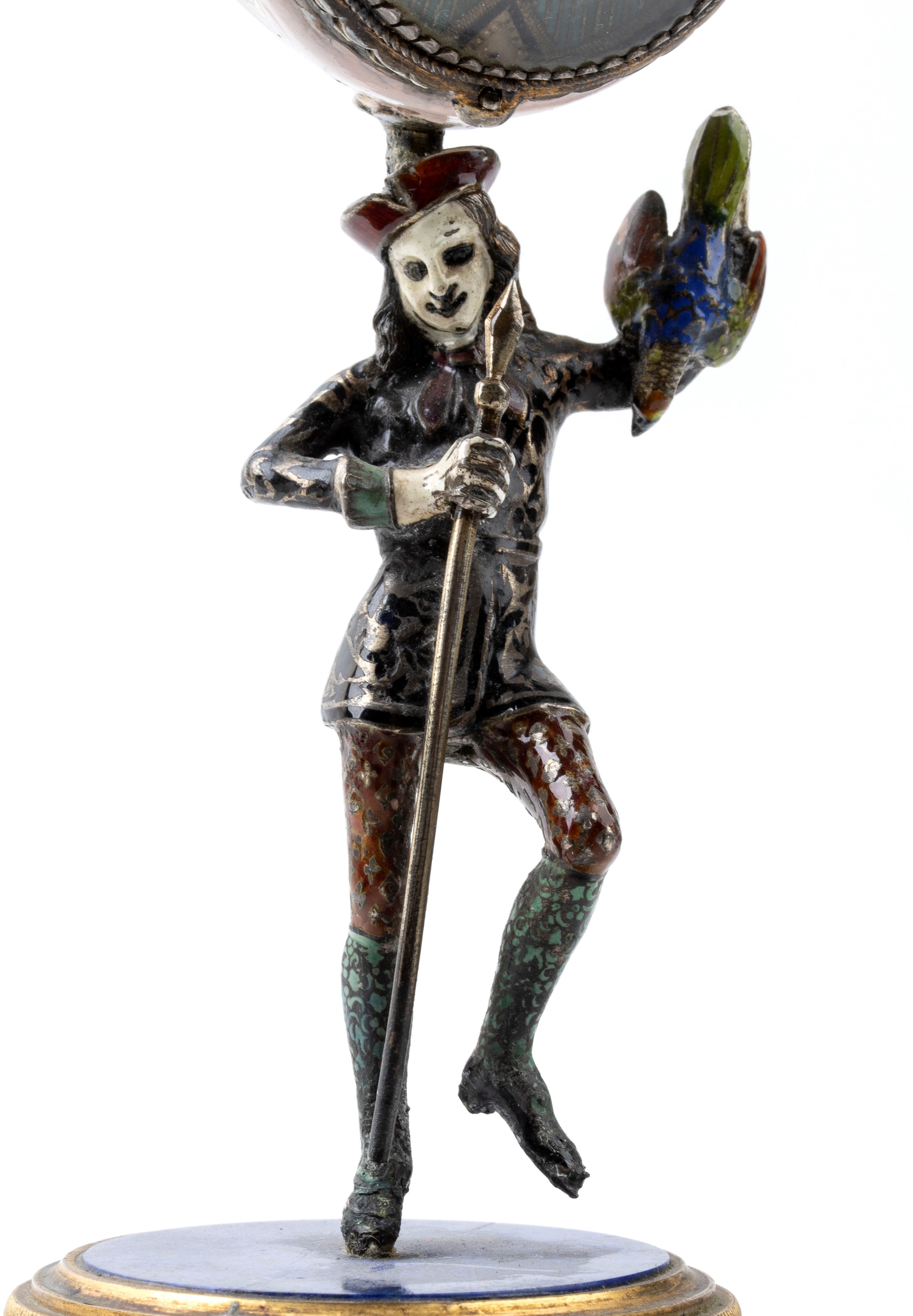 Orologio da tavolo in bronzo e lapislazuli