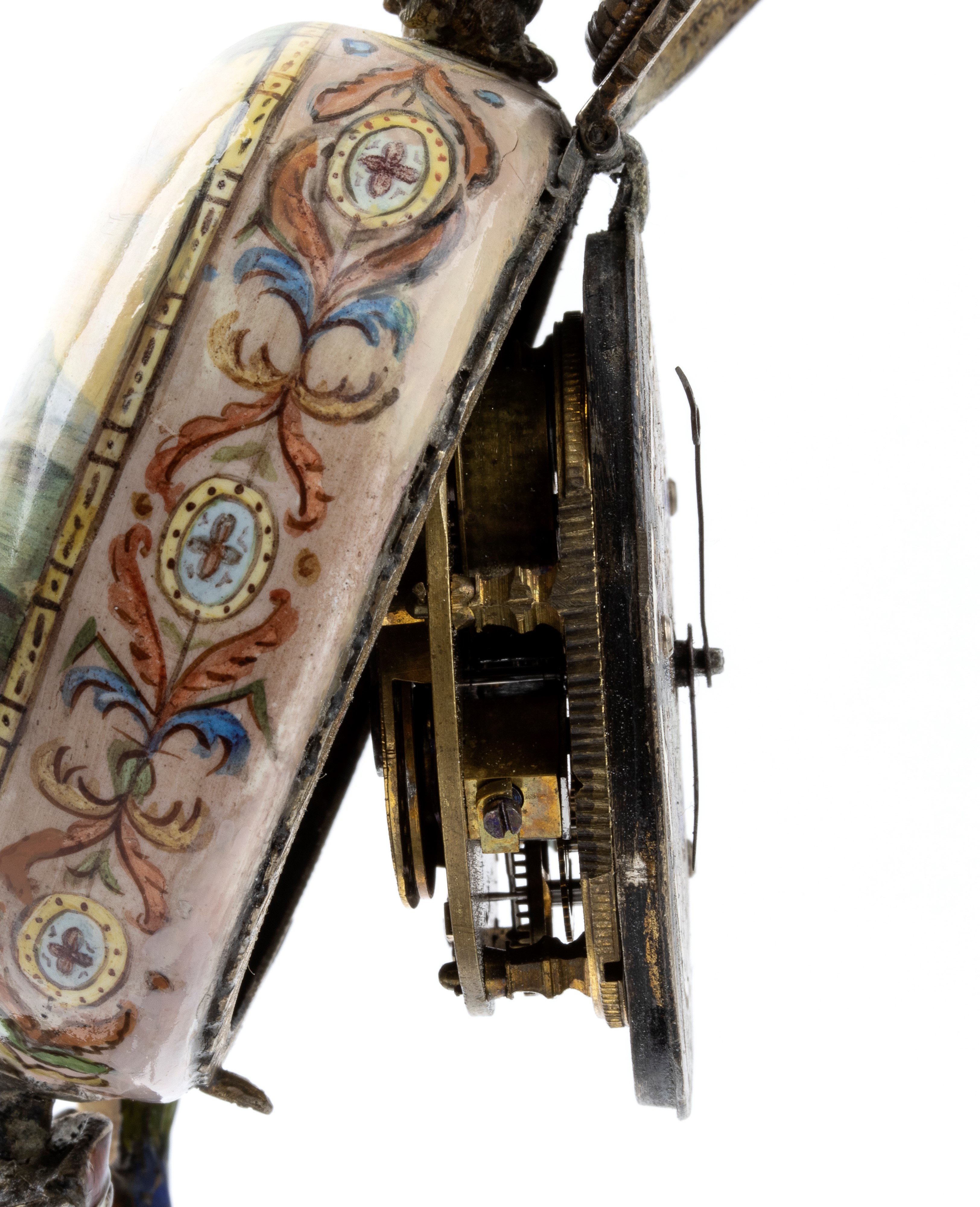 Orologio da tavolo in bronzo e lapislazuli