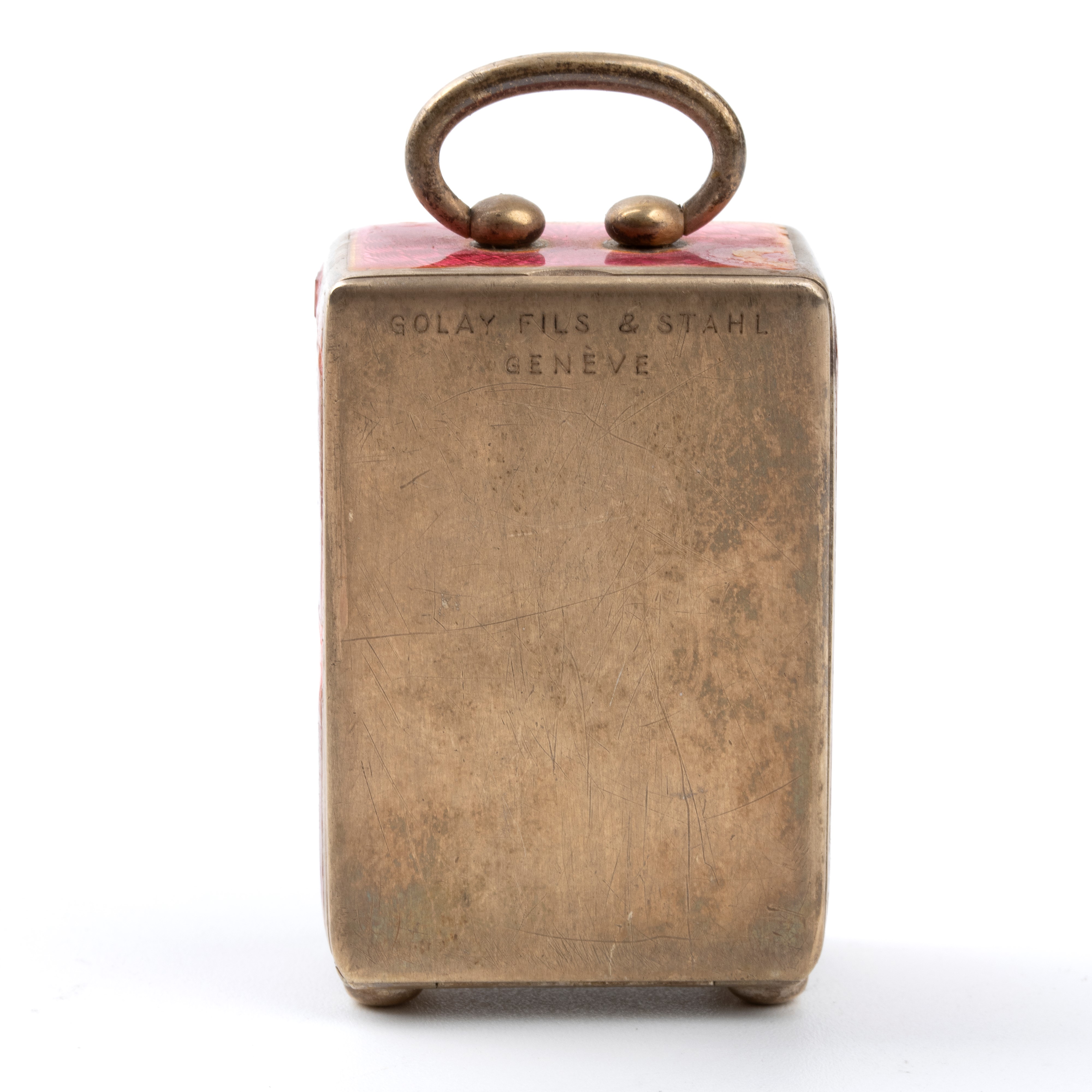 Orologio da tavolo Art Déco in argento e smalti